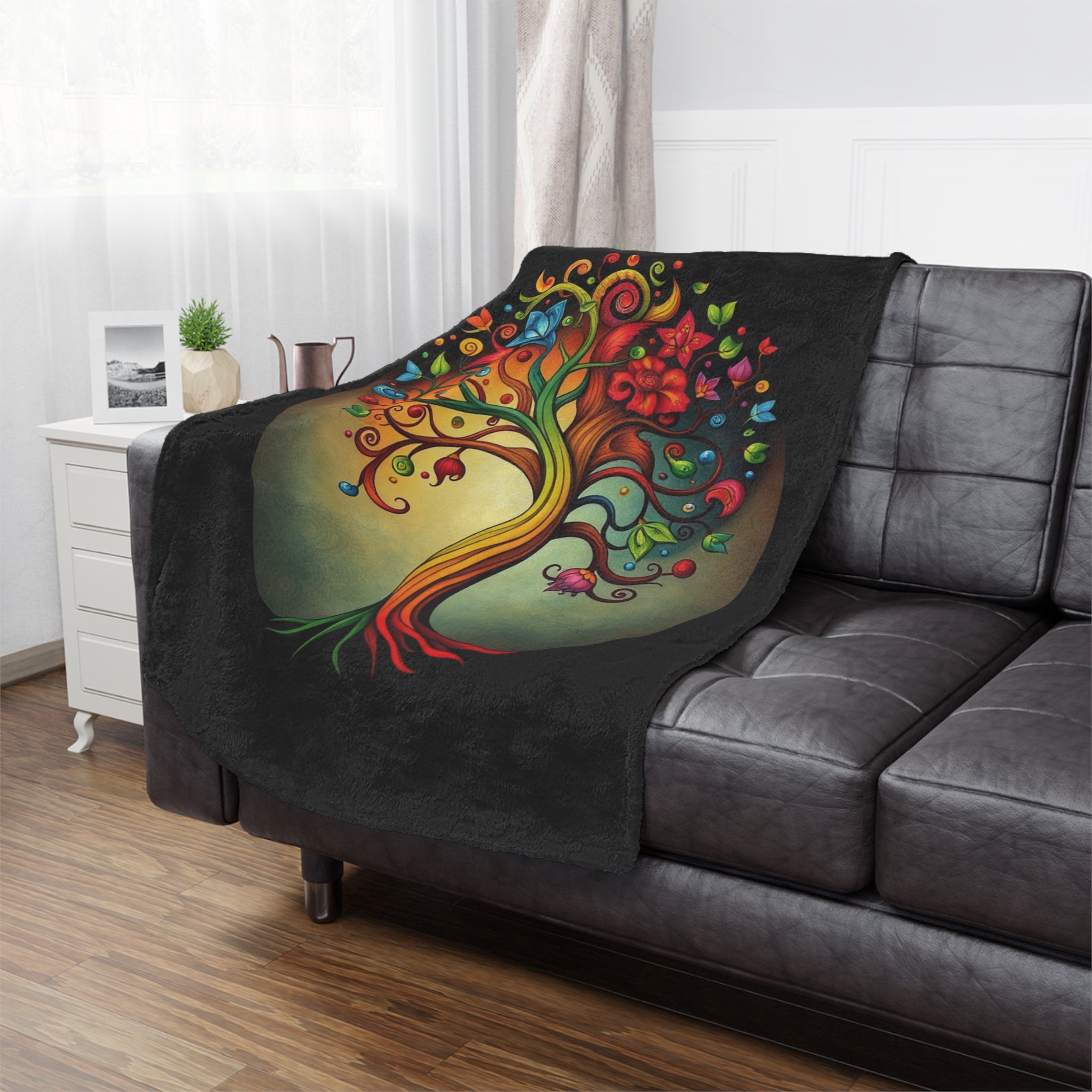 Tree of Diversity Microfiber Blanket