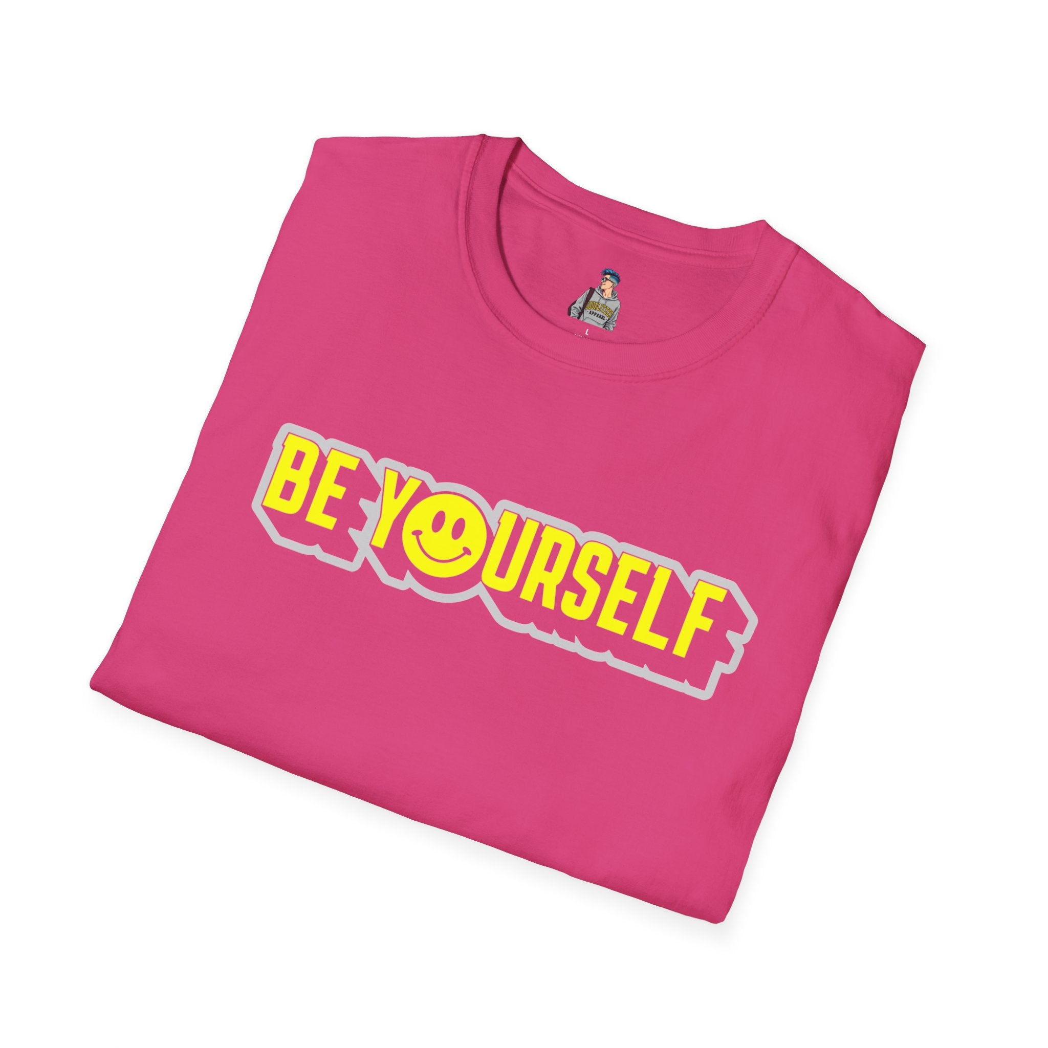 Be Yourself Smiley Unisex Softstyle T-Shirt
