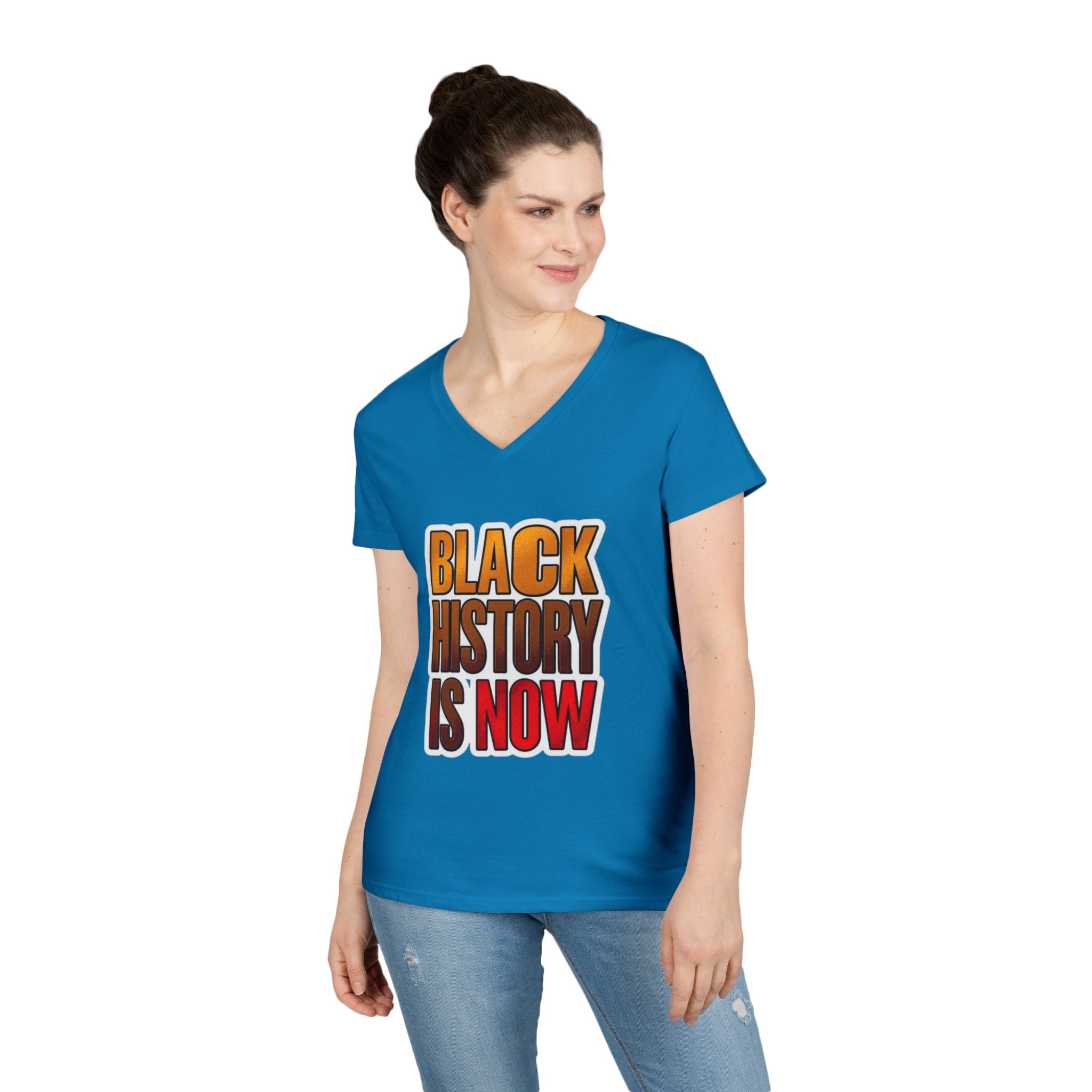 Empowerment V-Neck T-Shirt – Black History Is Now