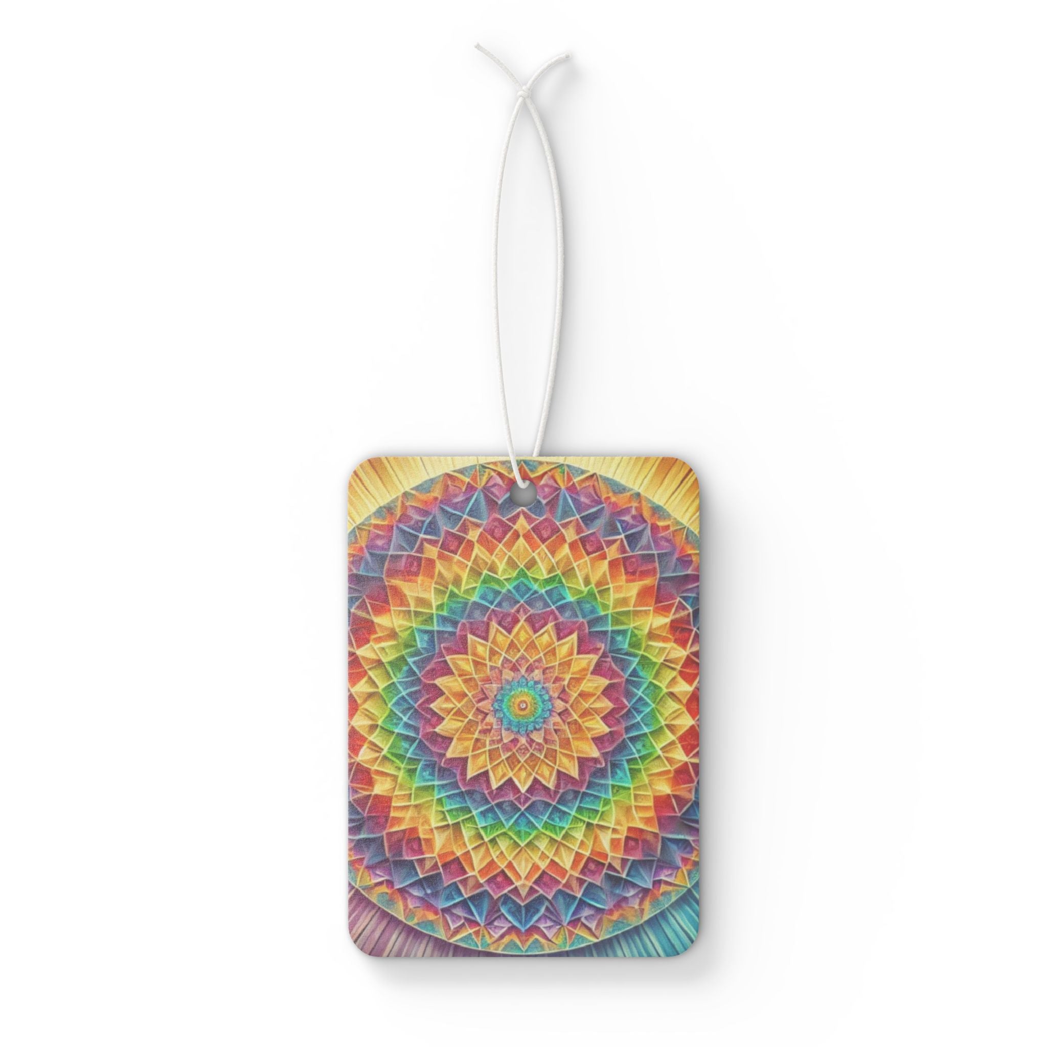 Colorful Mandala Car Air Freshener - Eclectic and Aromatic