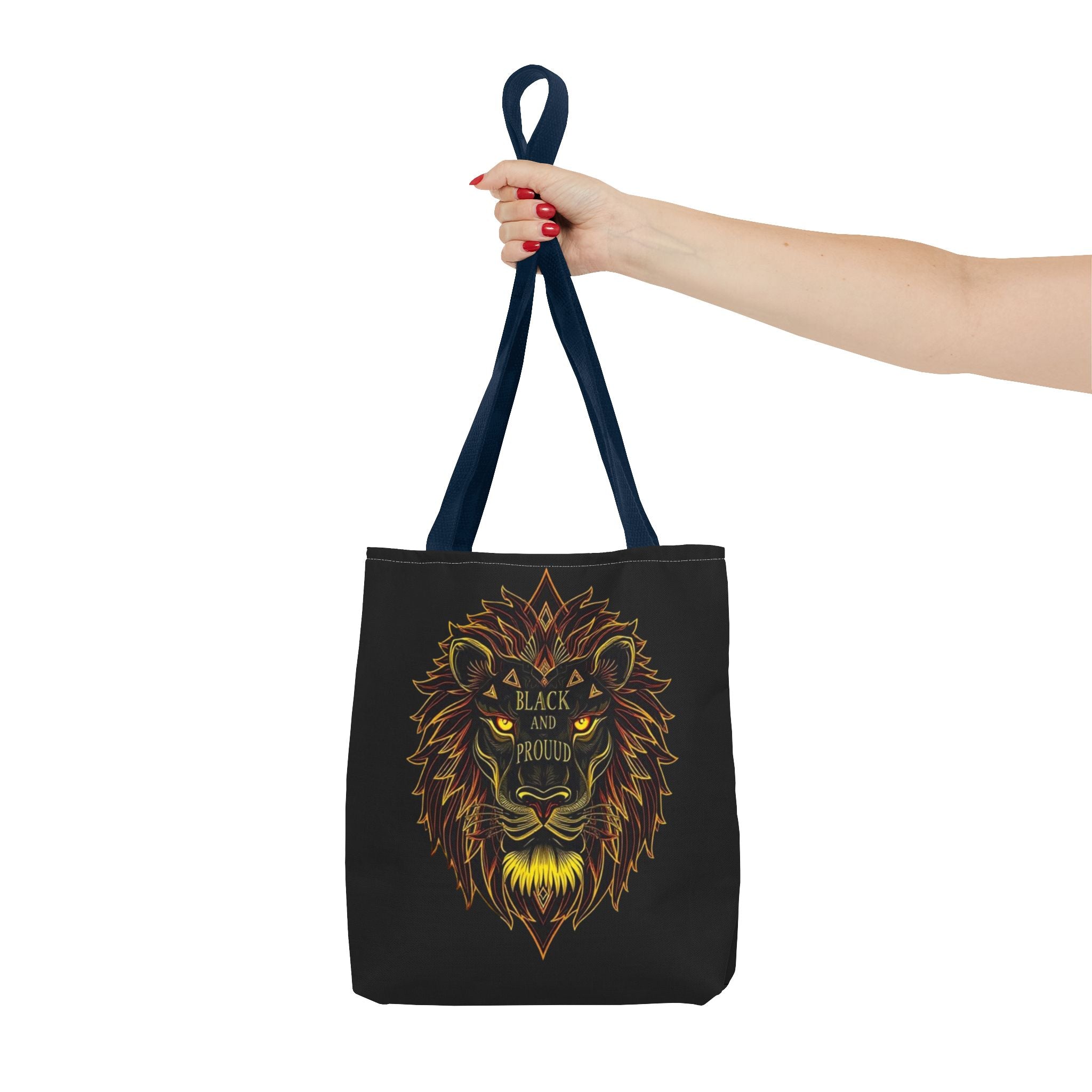 Black and Proud Lion Tote Bag