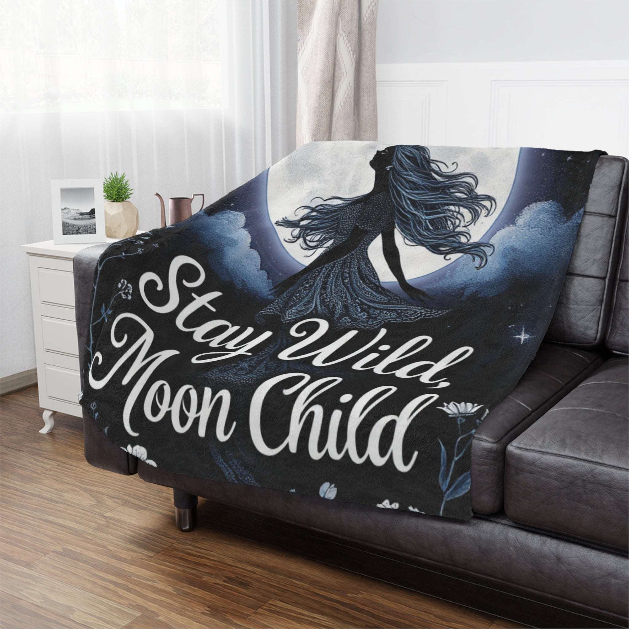Stay Wild, Moon Child - Microfiber Blanket