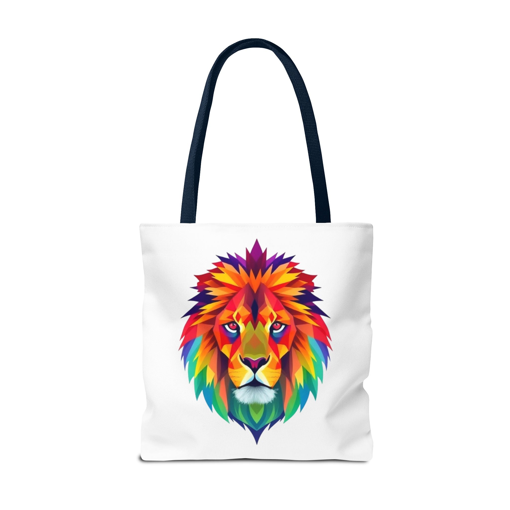 Colorful Fractal Lion Design - Tote Bag