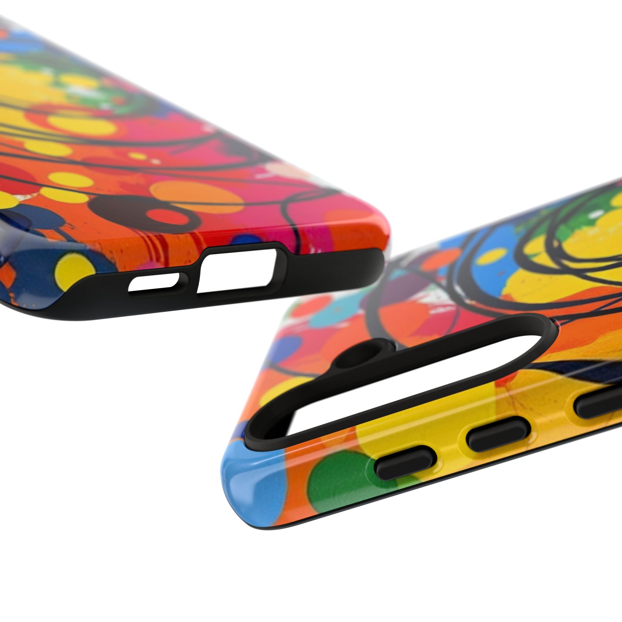 Colorful Abstract Rainbow Swirl Art Tough Case For Android & iPhone