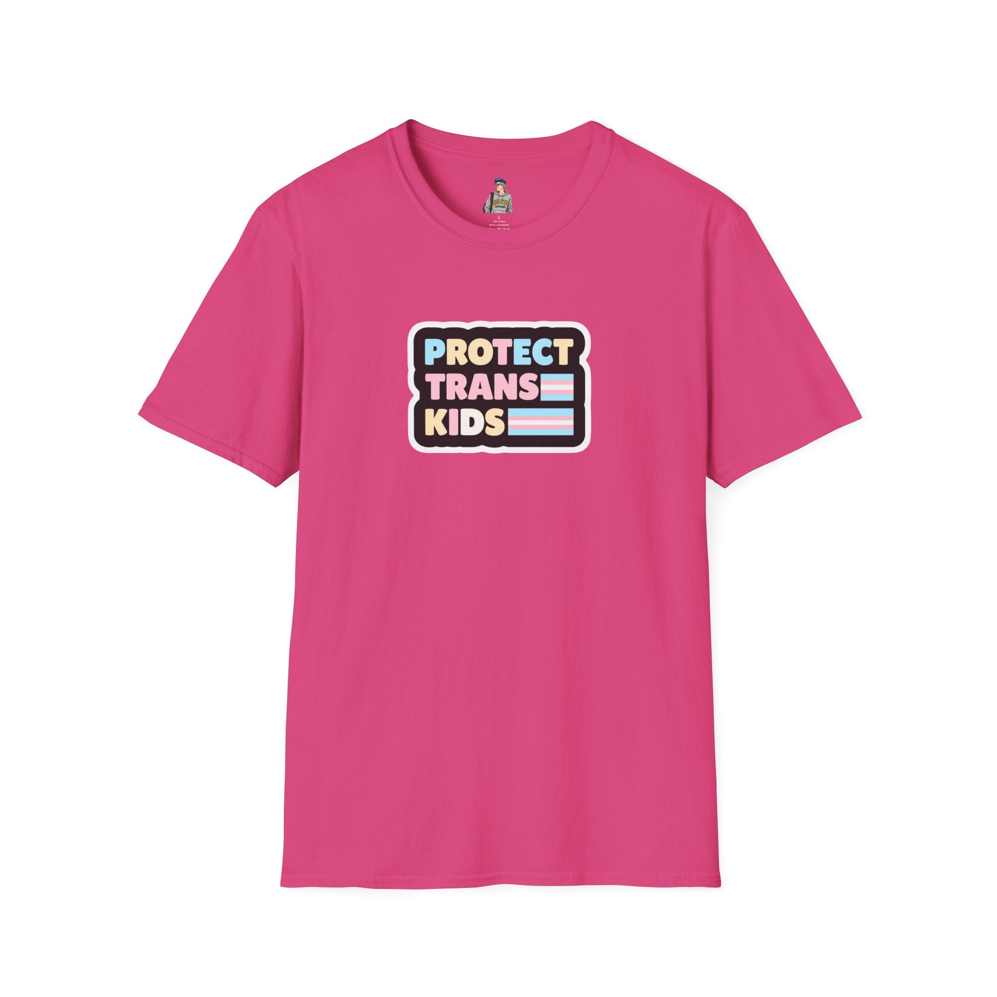 "Protect Trans Kids" Unisex Softstyle T-Shirt - Empowerment & Pride Apparel