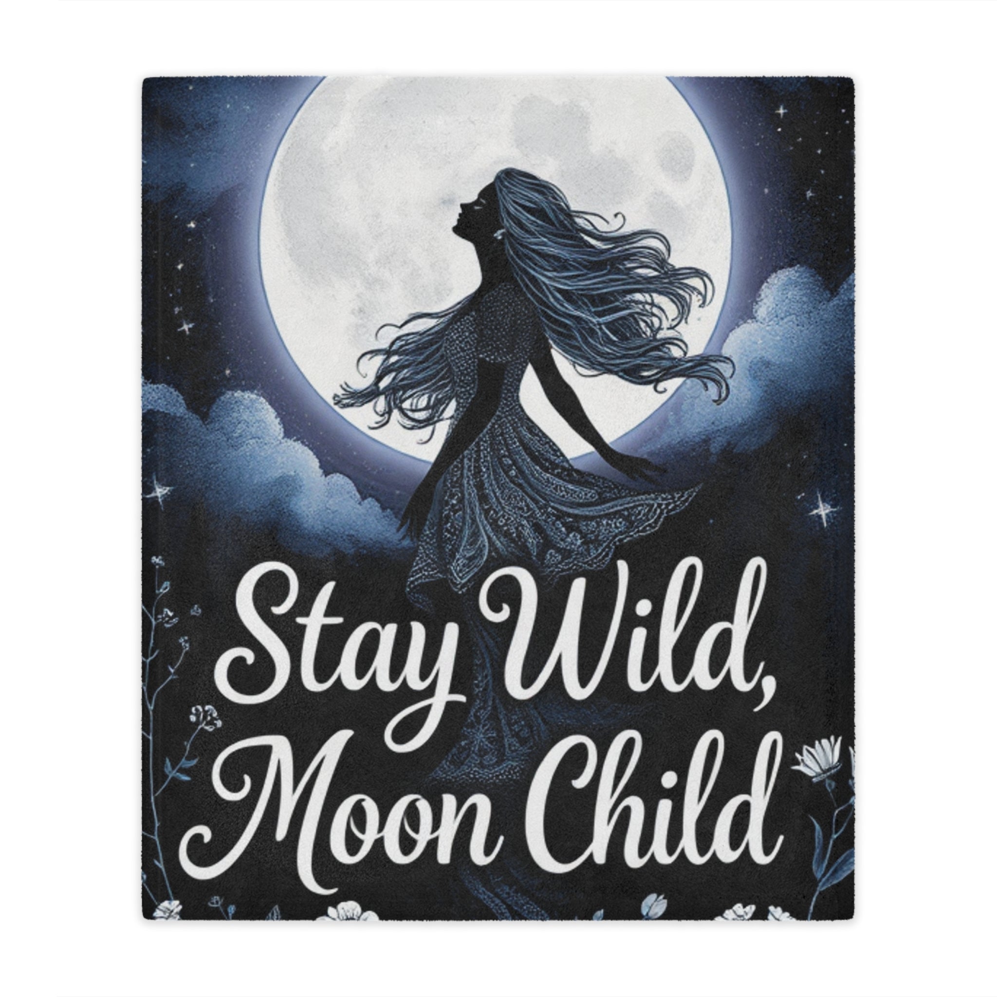 Stay Wild, Moon Child - Microfiber Blanket