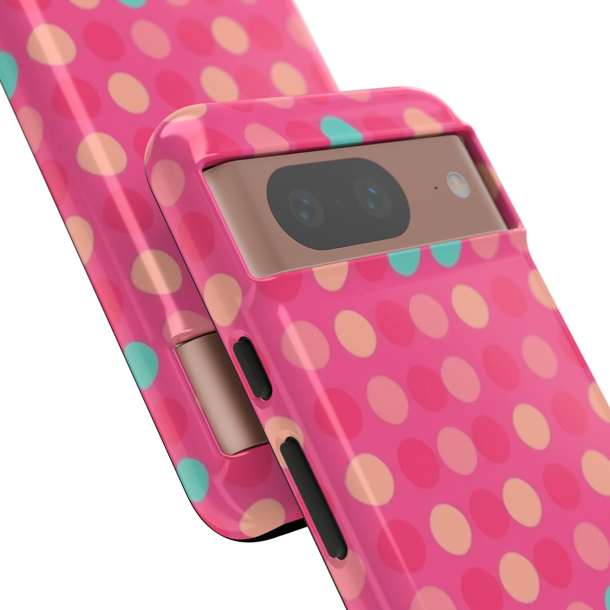 Android OR iPhone Protective Cases - Retro Polka Dots Pattern Tough Case
