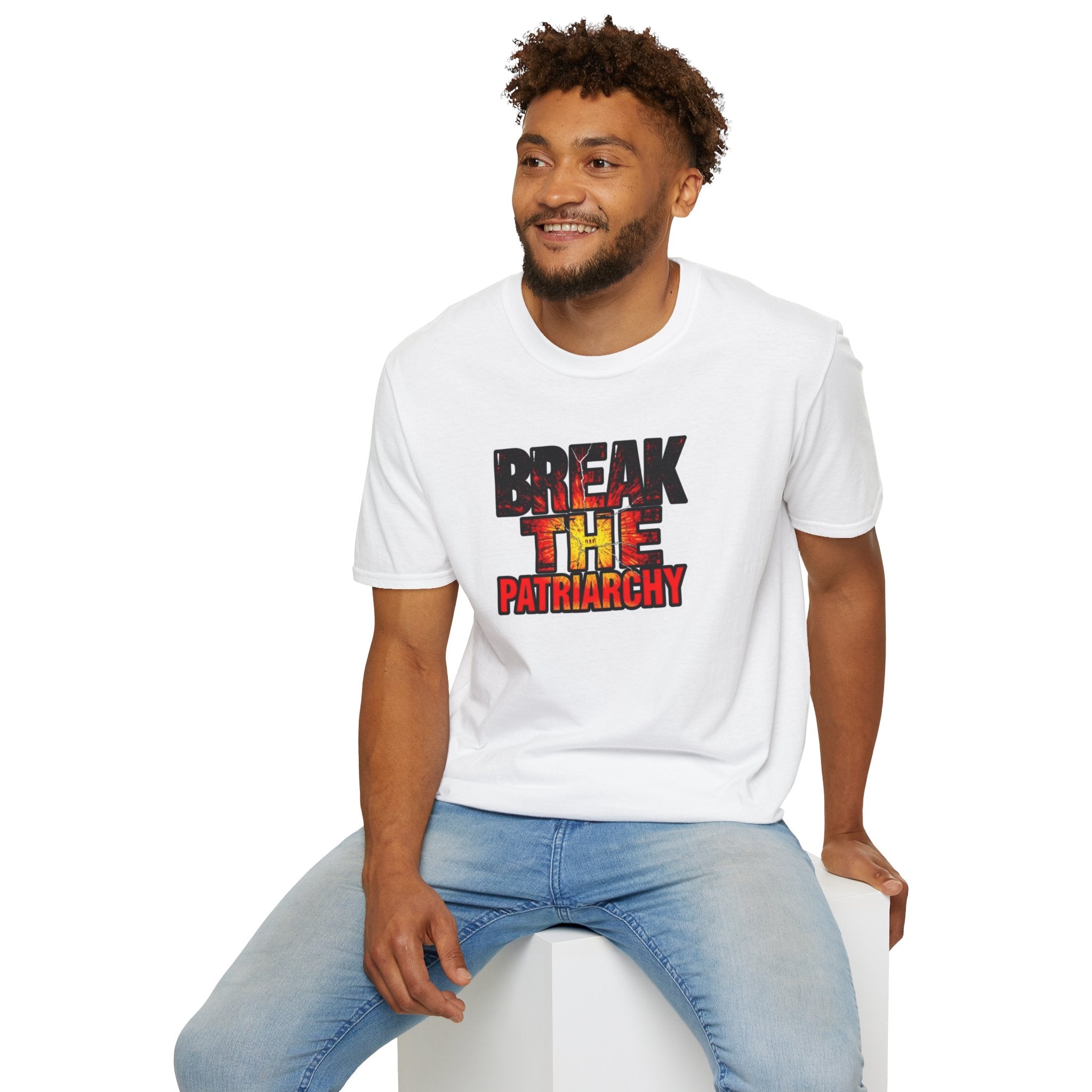 Break the Patriarchy Unisex Softstyle T-Shirt - Empowerment Wear for Social Change