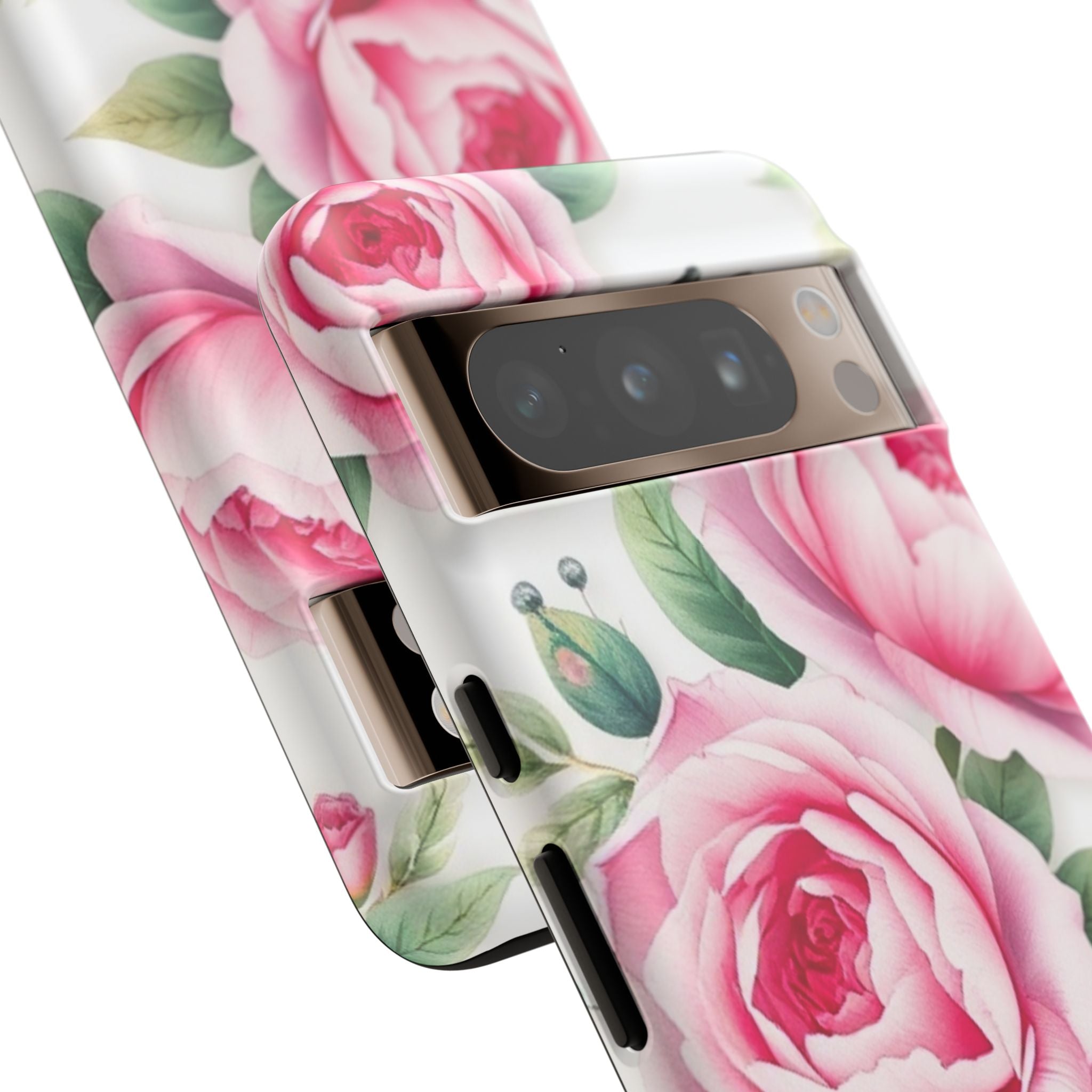 Android OR iPhone Compatible Cases - Pink Flower Design - Unique Tough Cases