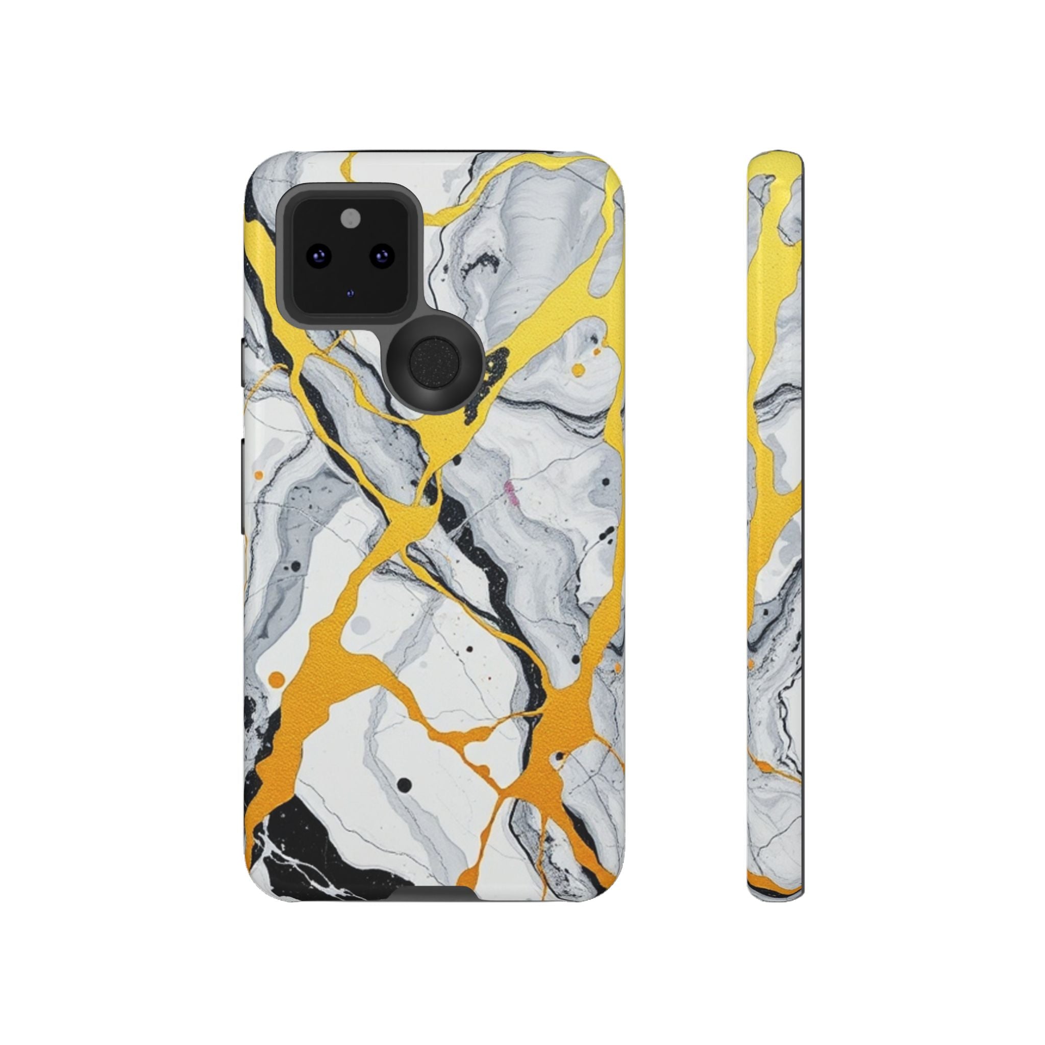 Beautiful Marble and Gold Design Tough Cases For Android & iPhone