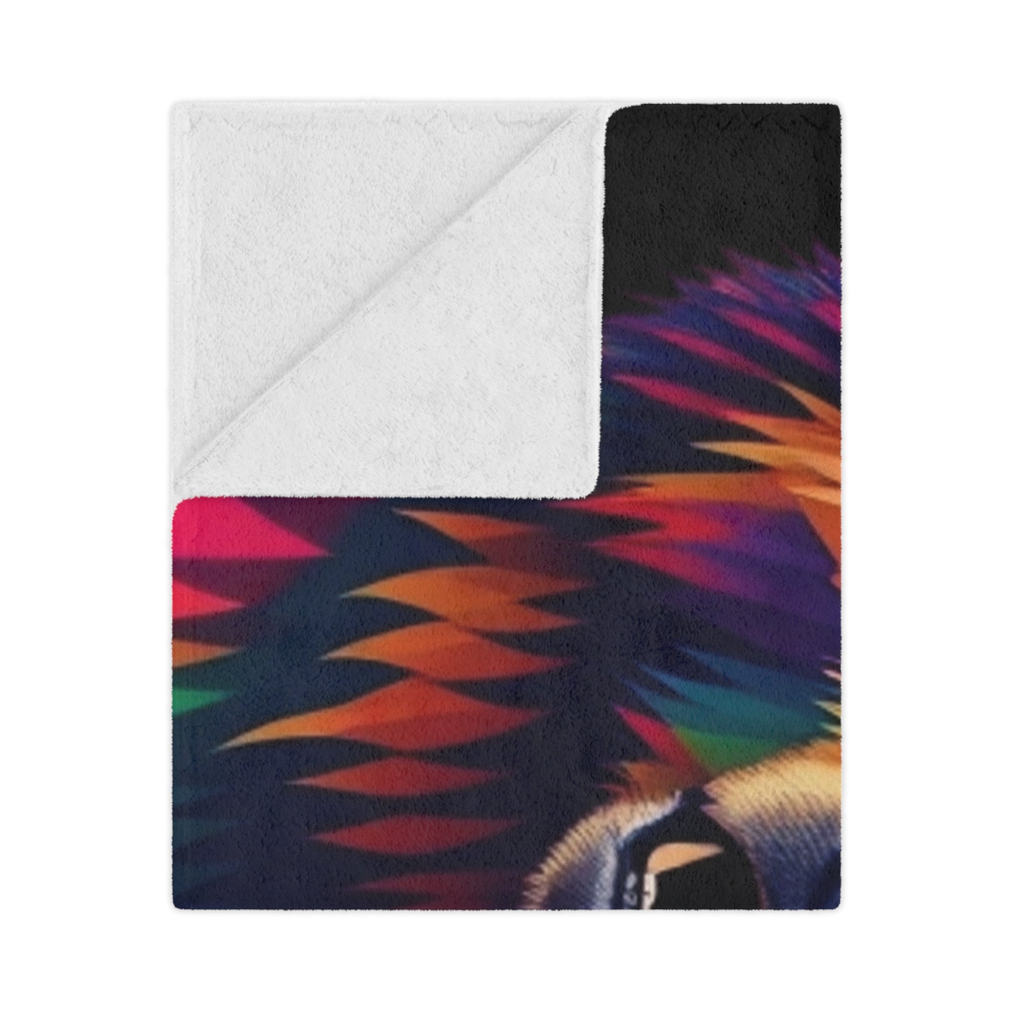 Fractal Bear Microfiber Blanket