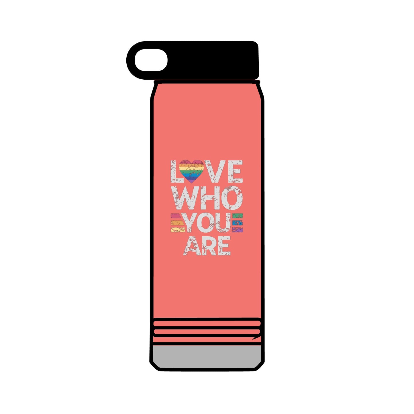32oz Water Bottle Love Who You Are