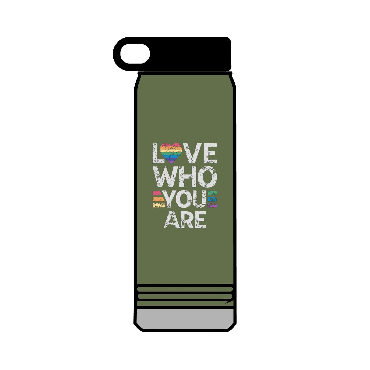 32oz Water Bottle Love Who You Are