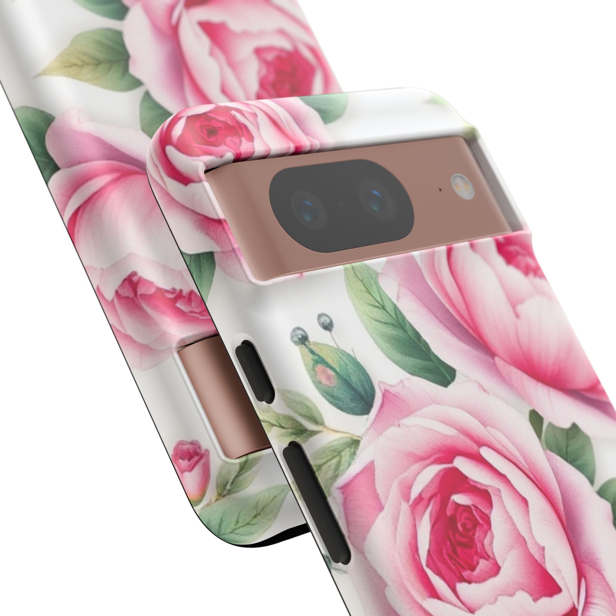 Android OR iPhone Compatible Cases - Pink Flower Design - Unique Tough Cases
