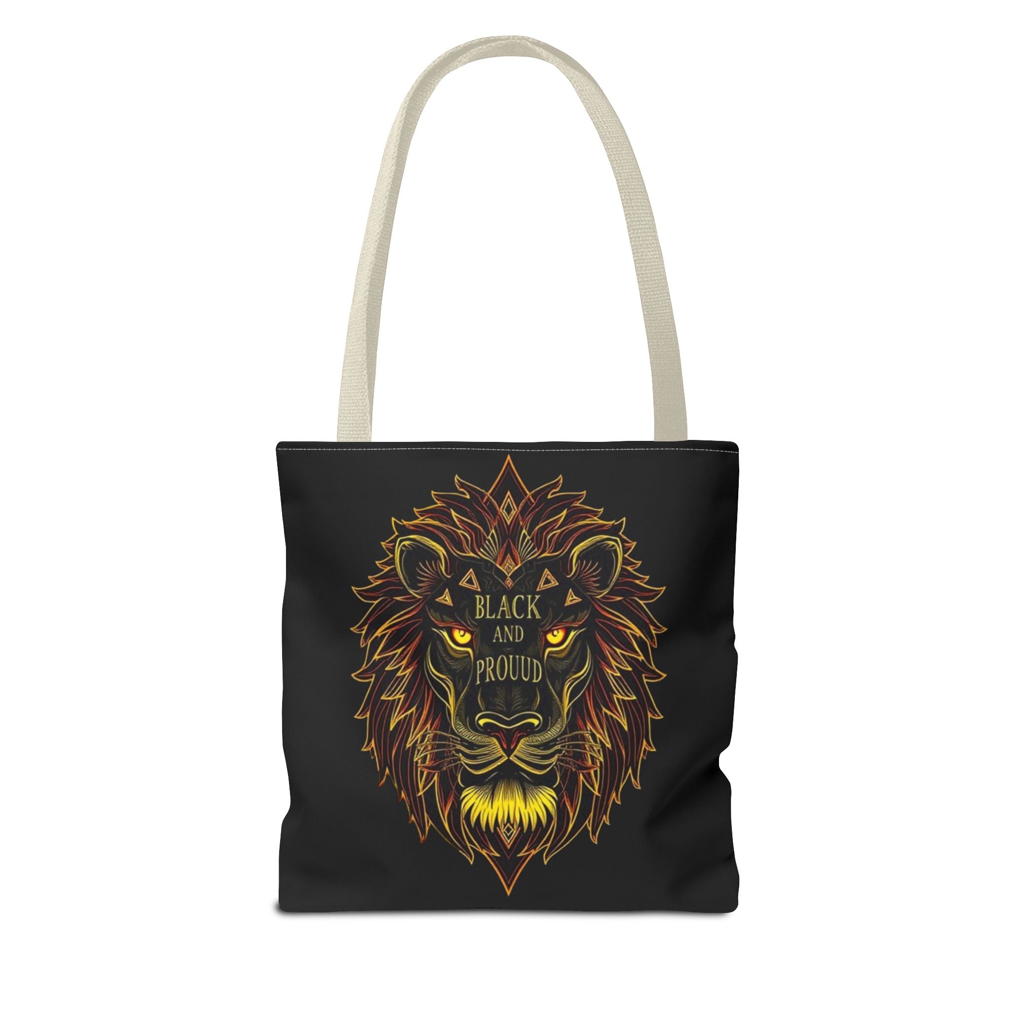 Black and Proud Lion Tote Bag
