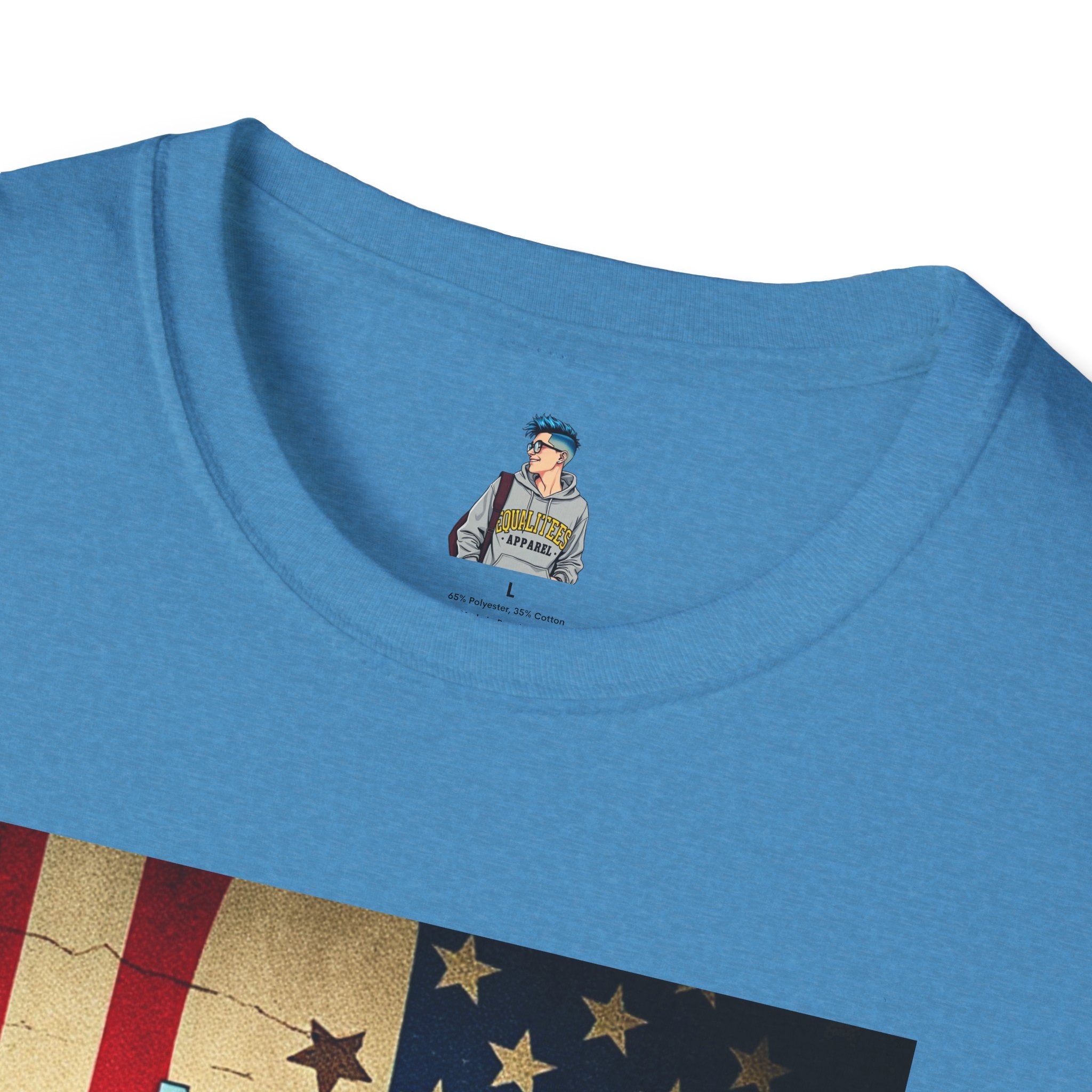 American Patriot Pride Unisex Softstyle T-Shirt, Make America Think Again Political Tee