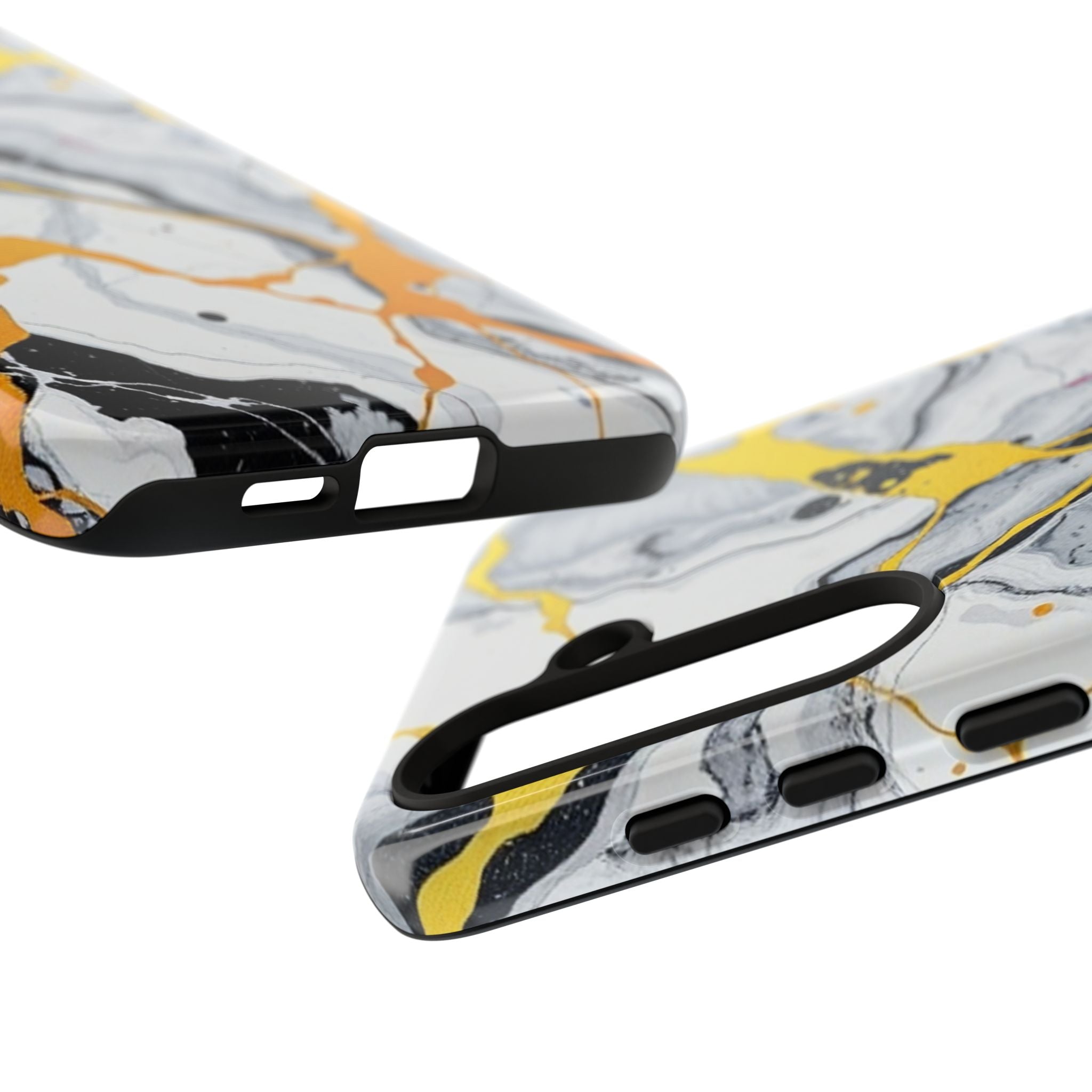 Beautiful Marble and Gold Design Tough Cases For Android & iPhone