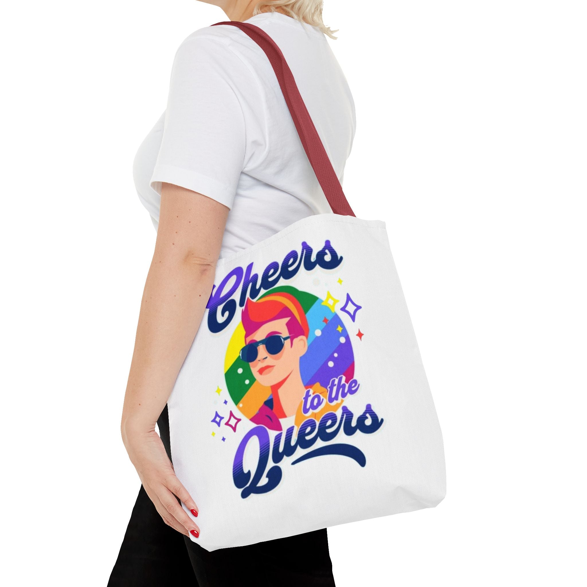 Cheers to the Queers Design LGBTQIA+ themed Tote bag