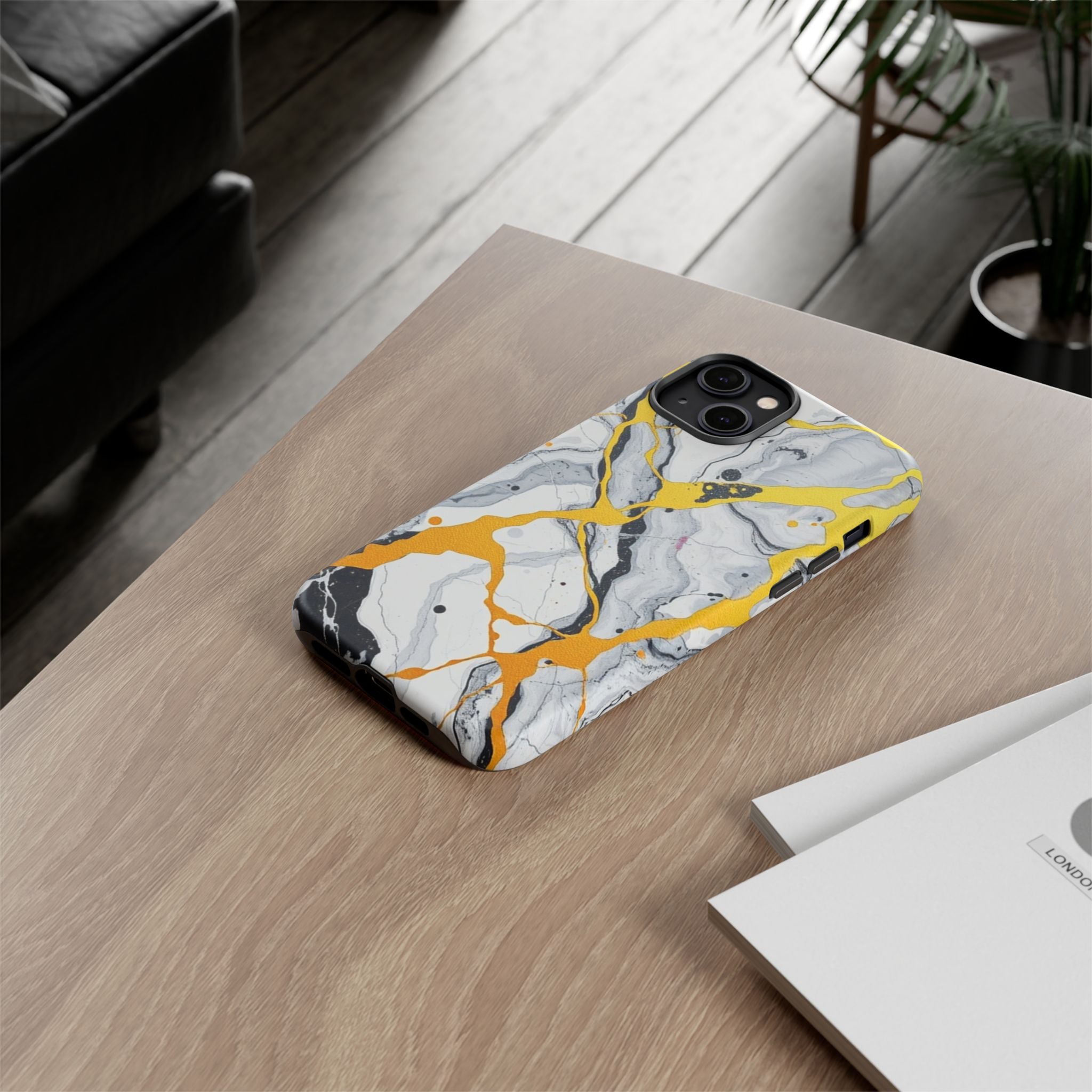 Beautiful Marble and Gold Design Tough Cases For Android & iPhone