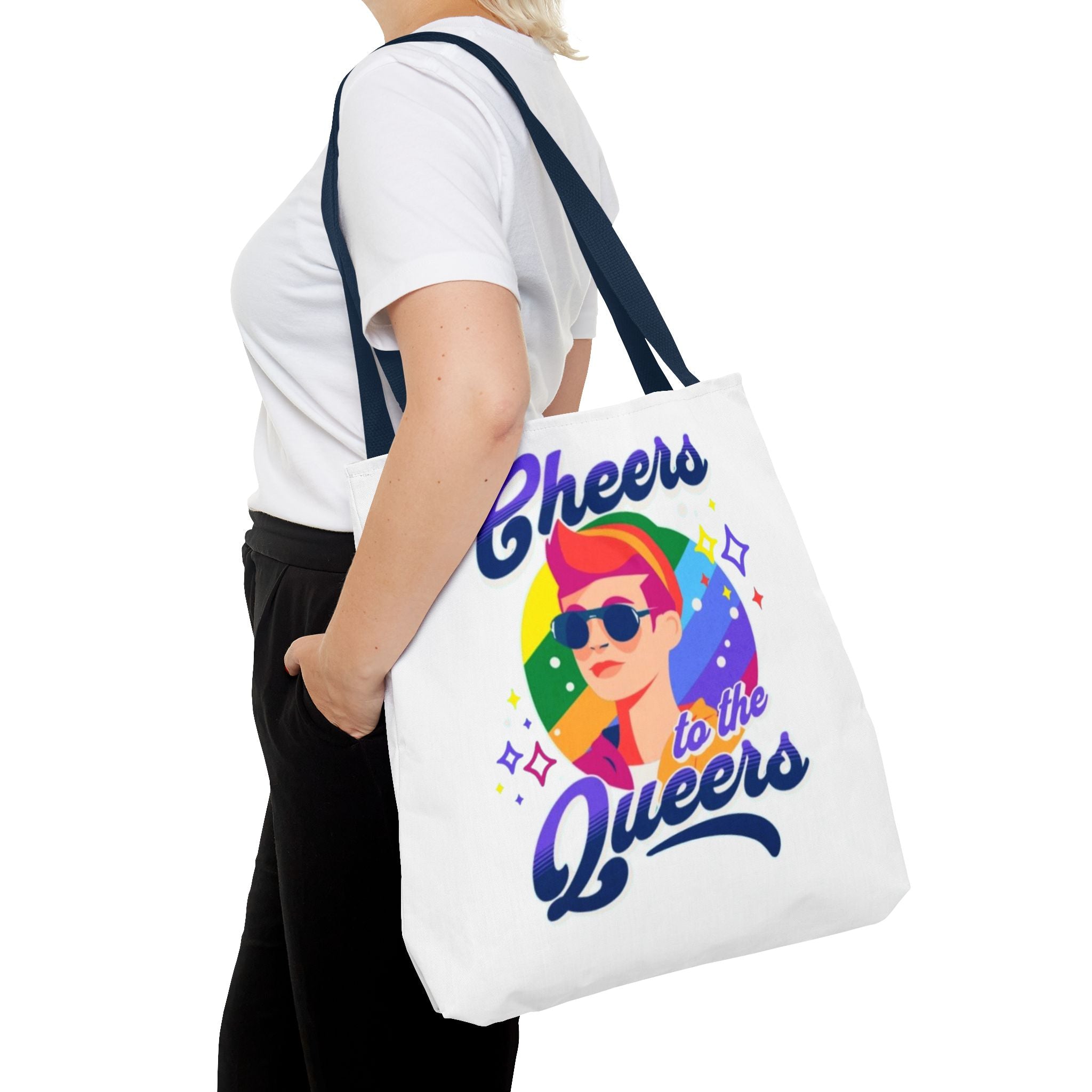 Cheers to the Queers Design LGBTQIA+ themed Tote bag