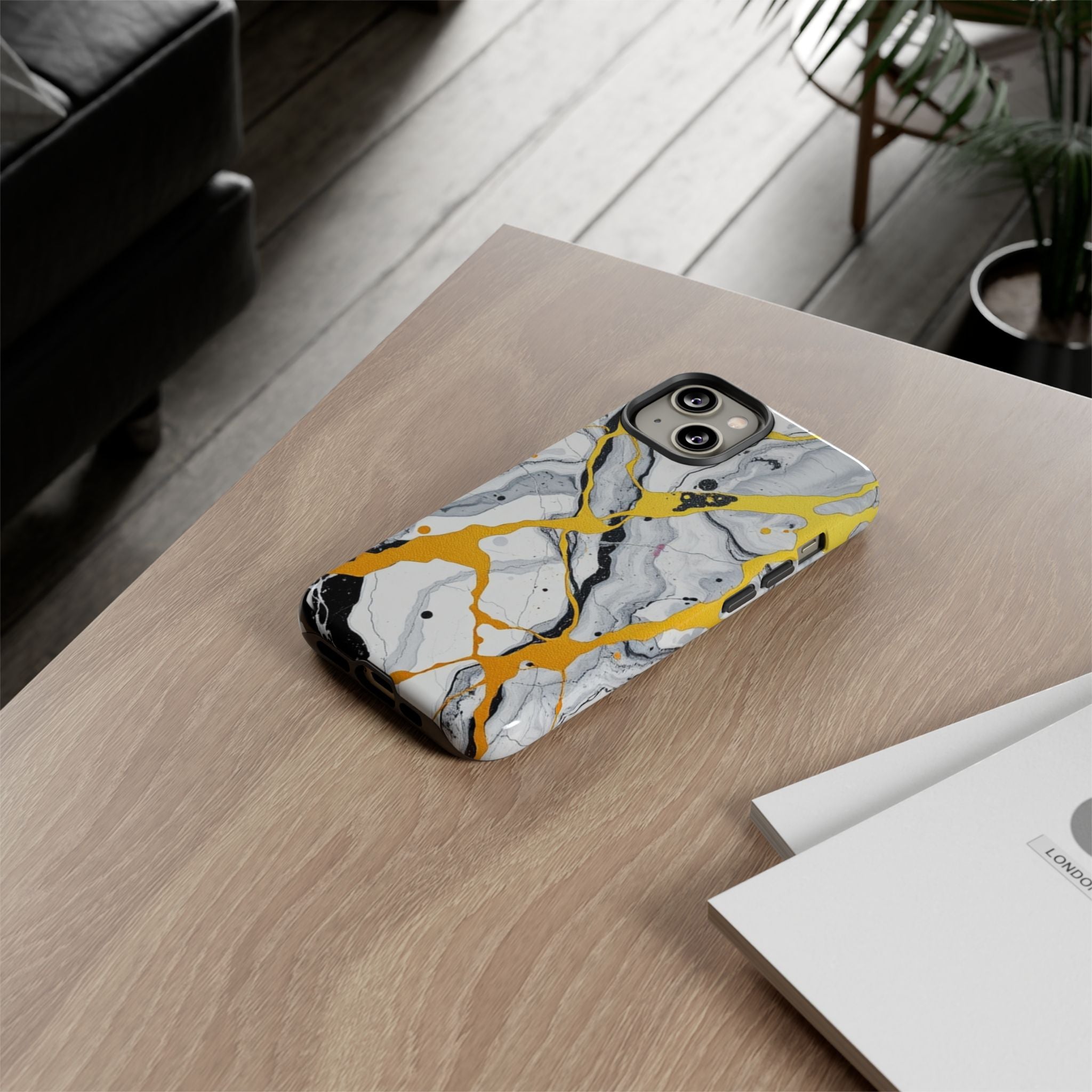 Beautiful Marble and Gold Design Tough Cases For Android & iPhone
