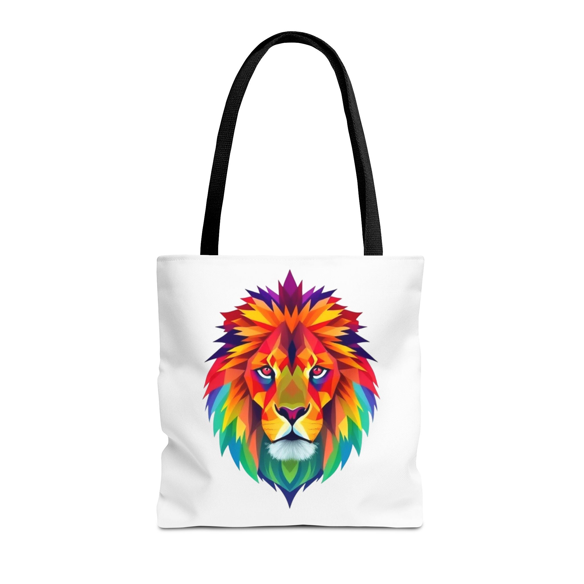 Colorful Fractal Lion Design - Tote Bag