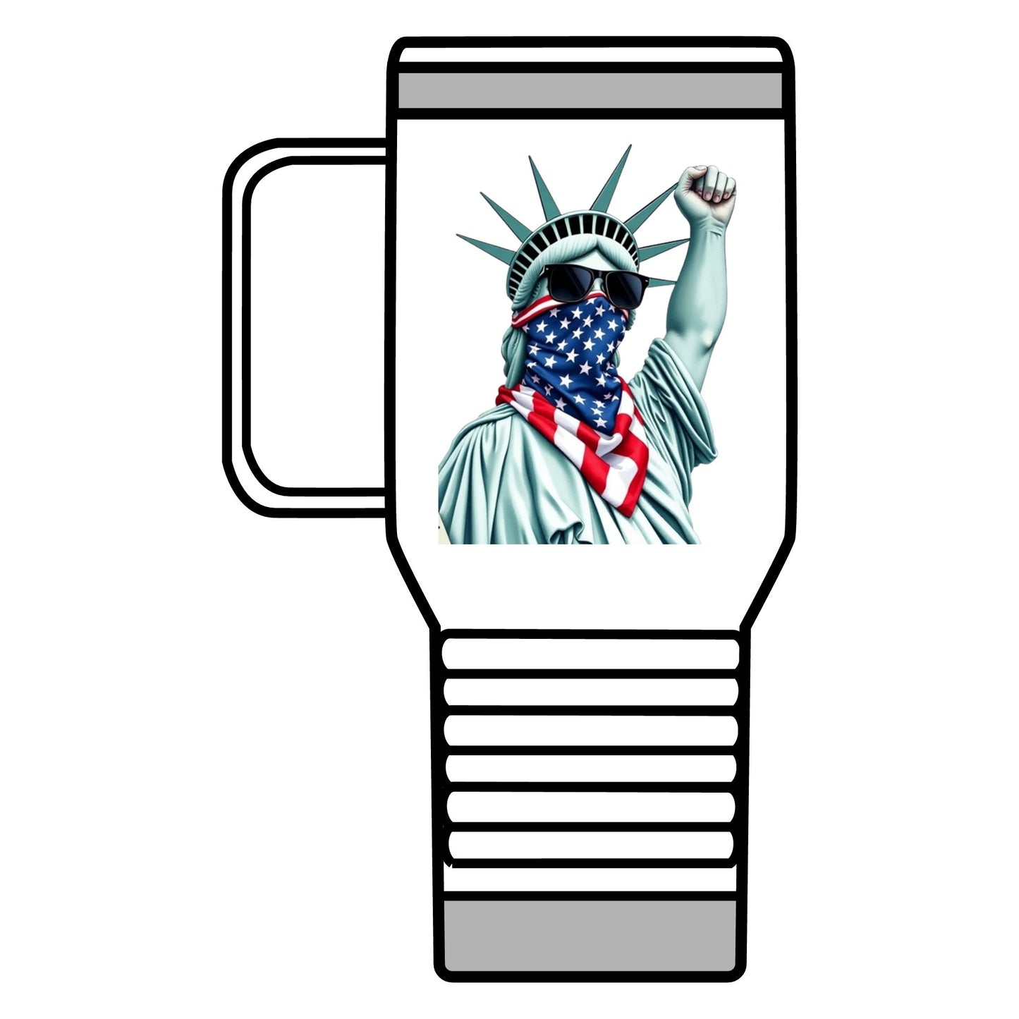 #RESIST with Lady Liberty Travel Mug - 20oz