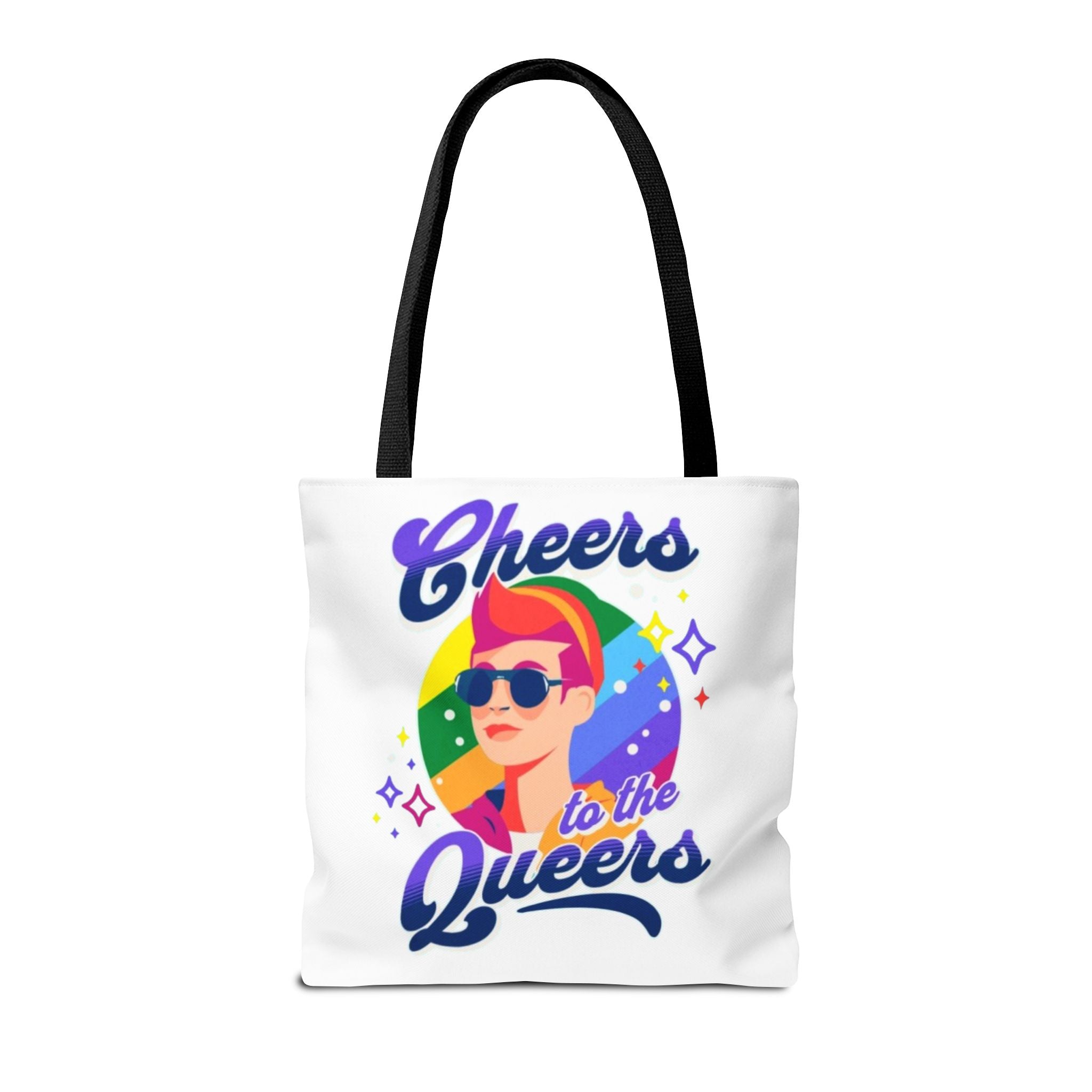 Cheers to the Queers Design LGBTQIA+ themed Tote bag