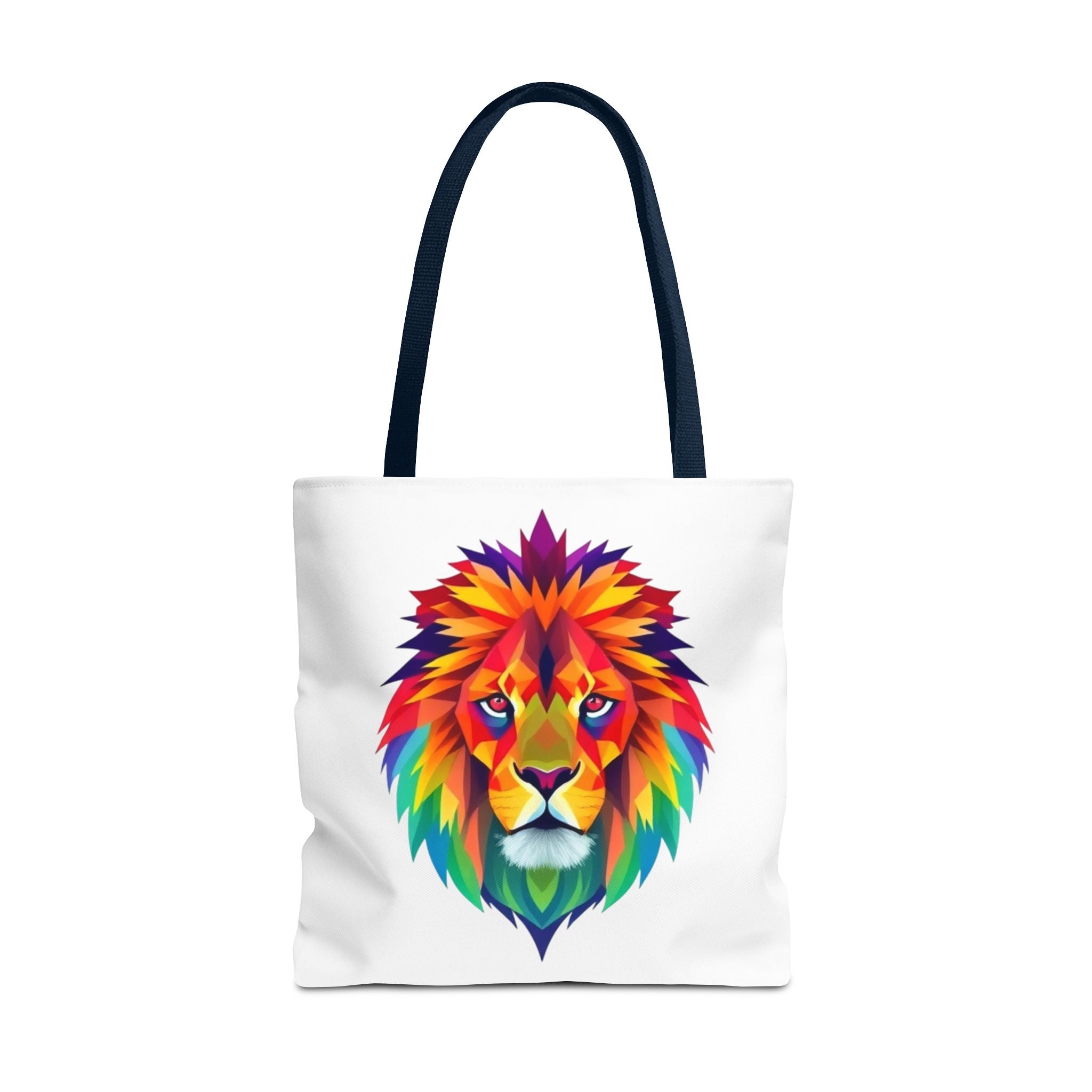 Colorful Fractal Lion Design - Tote Bag