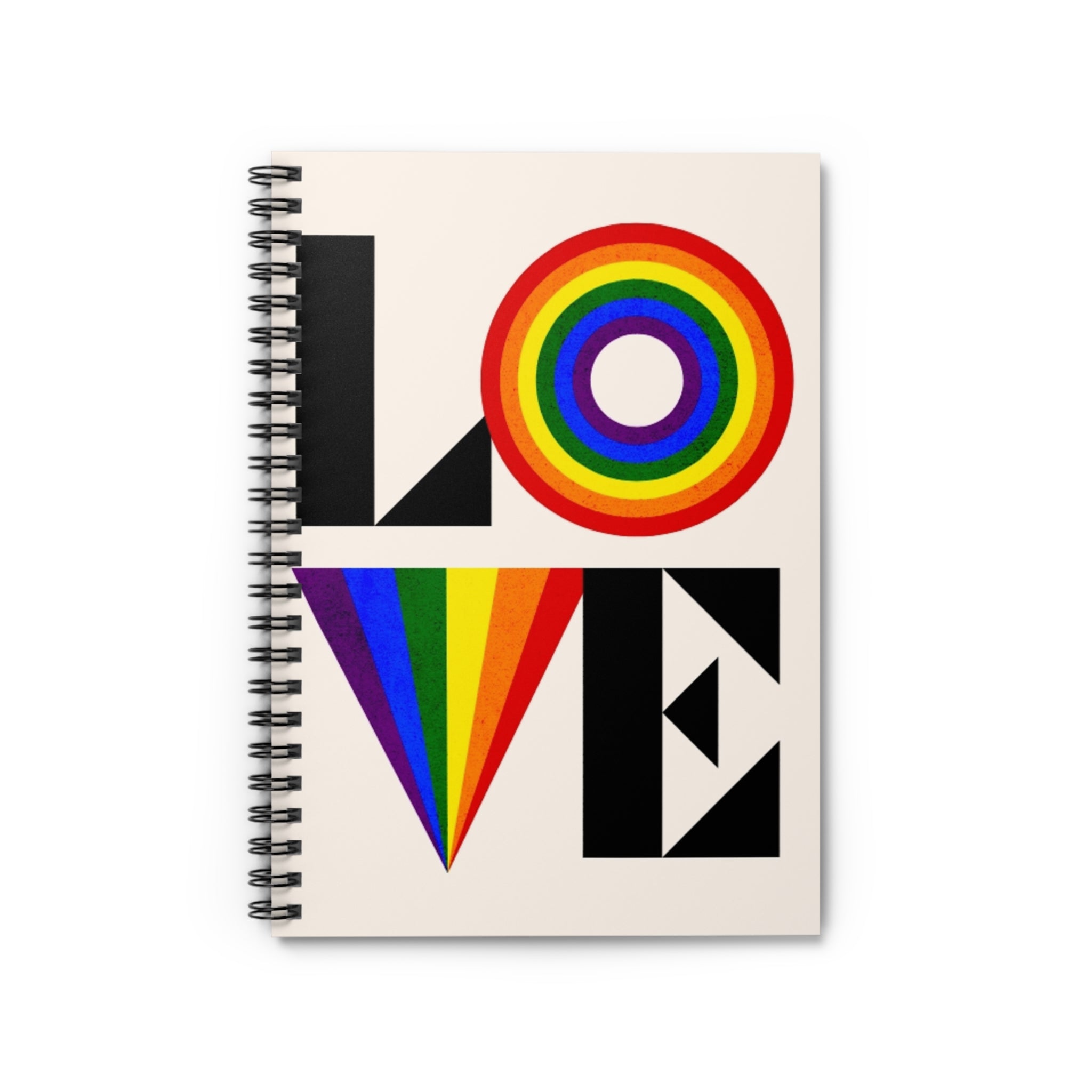 Colorful Love Spiral Notebook - Ruled Lines for Creative Souls