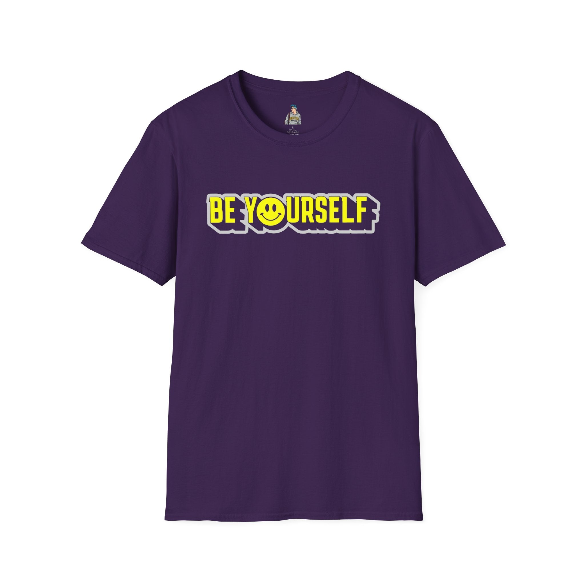 Be Yourself Smiley Unisex Softstyle T-Shirt