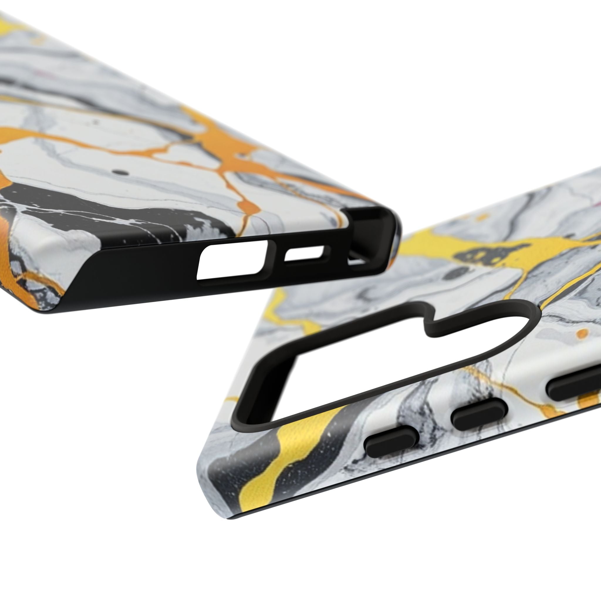 Beautiful Marble and Gold Design Tough Cases For Android & iPhone