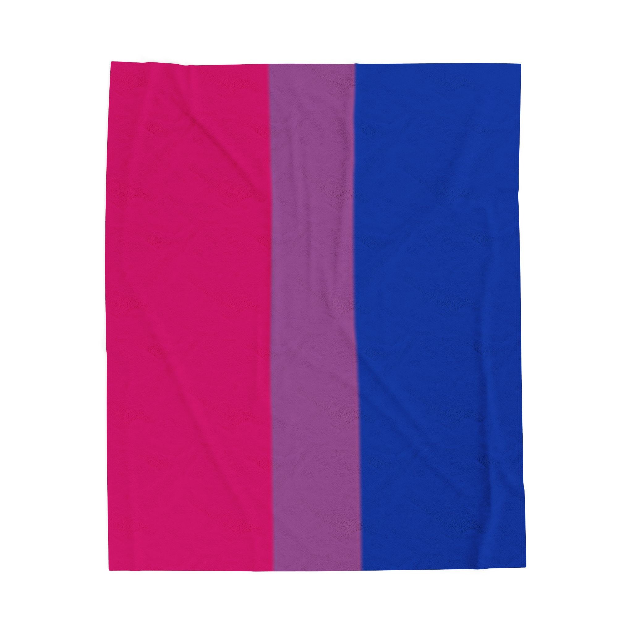Bisexual Flag - Comfortable Velveteen Plush Blanket