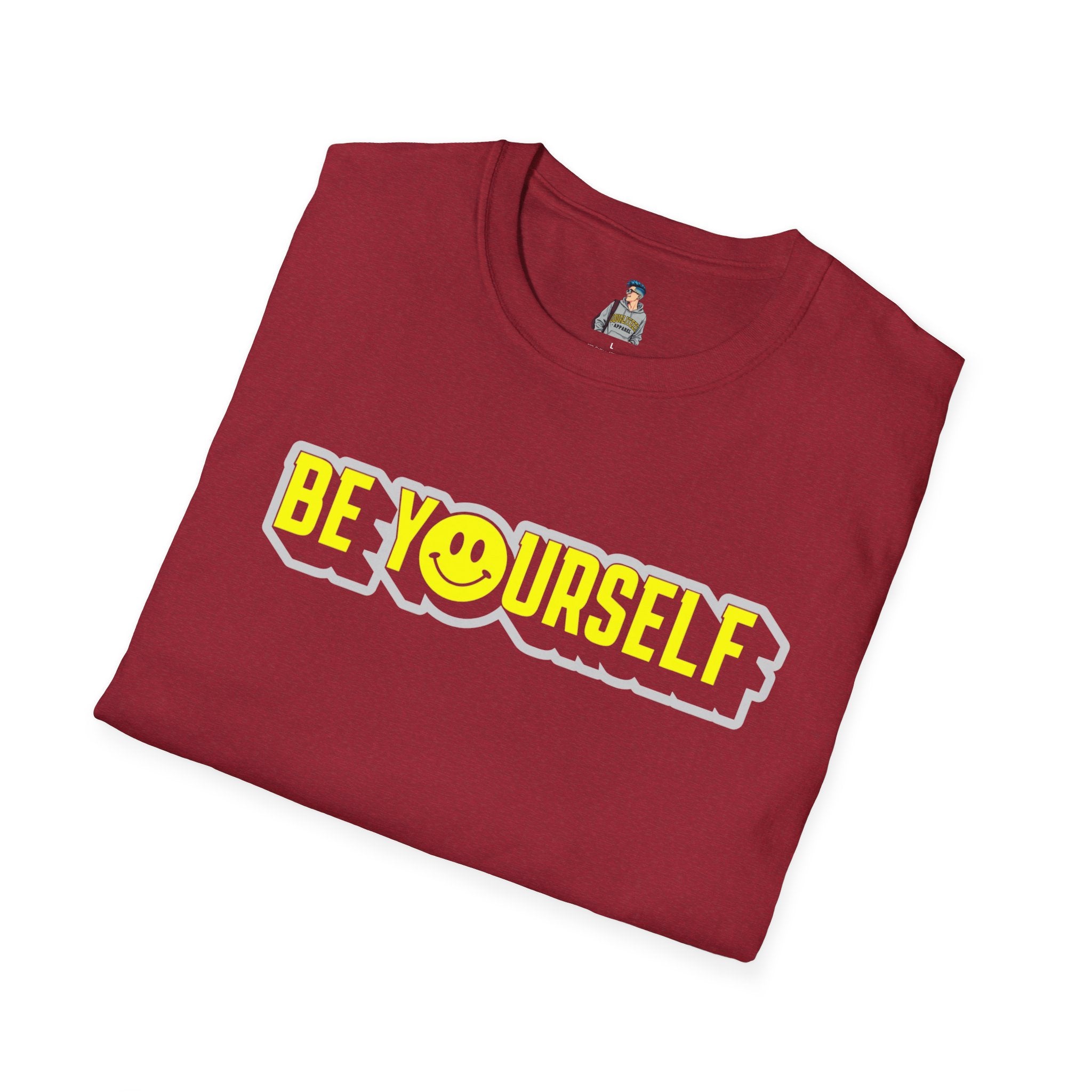 Be Yourself Smiley Unisex Softstyle T-Shirt