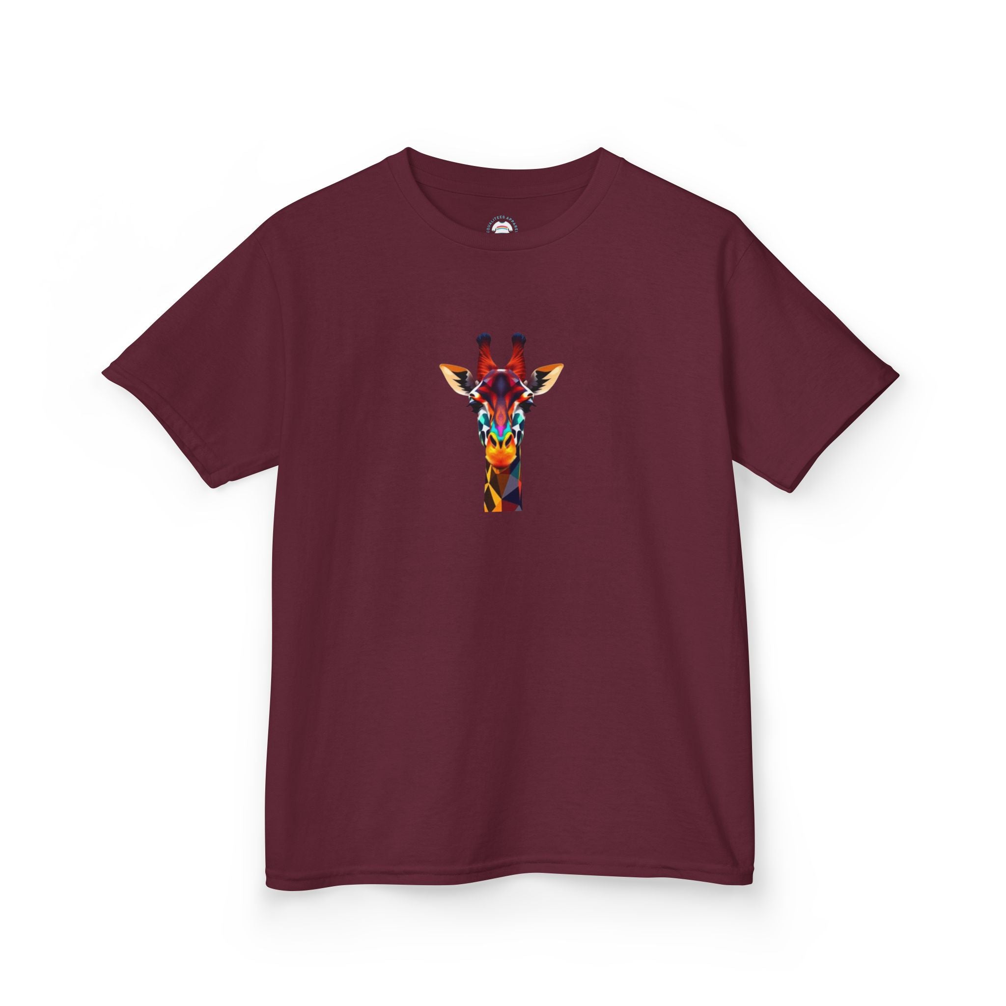Colorful Fractal Giraffe Kids Heavy Cotton™ Tee