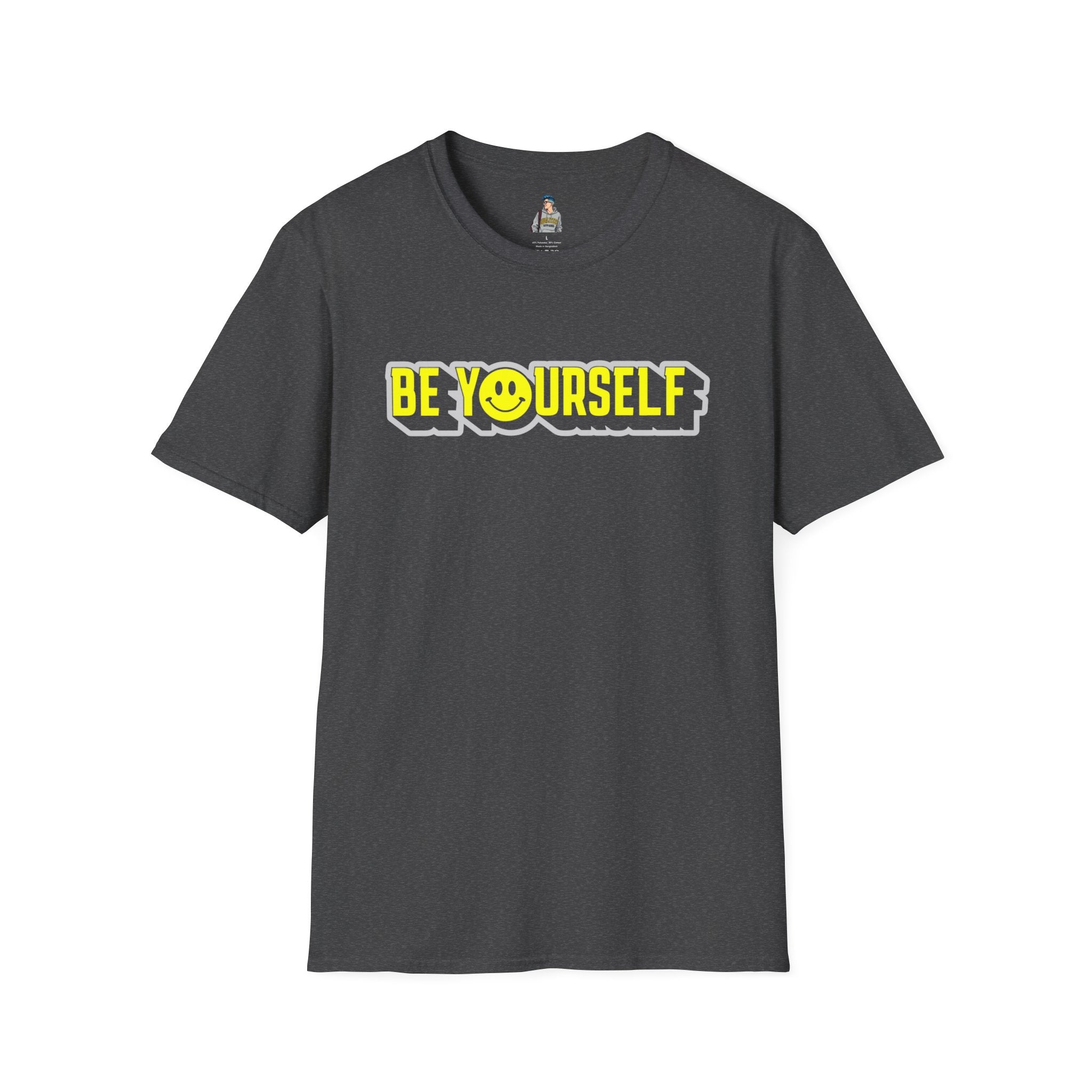 Be Yourself Smiley Unisex Softstyle T-Shirt