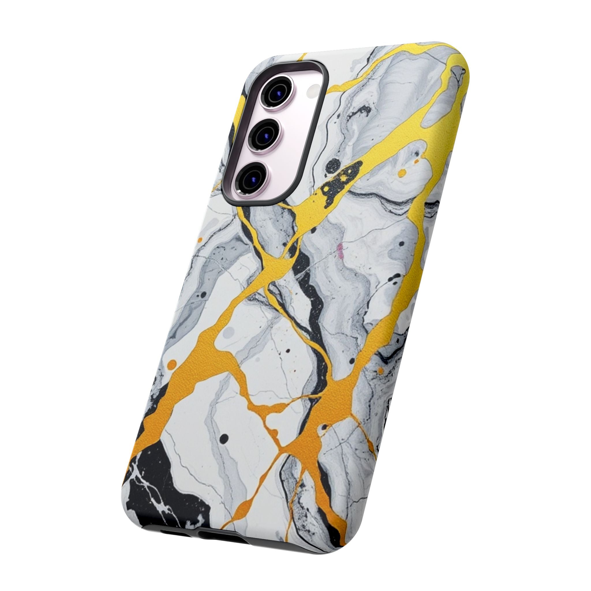 Beautiful Marble and Gold Design Tough Cases For Android & iPhone