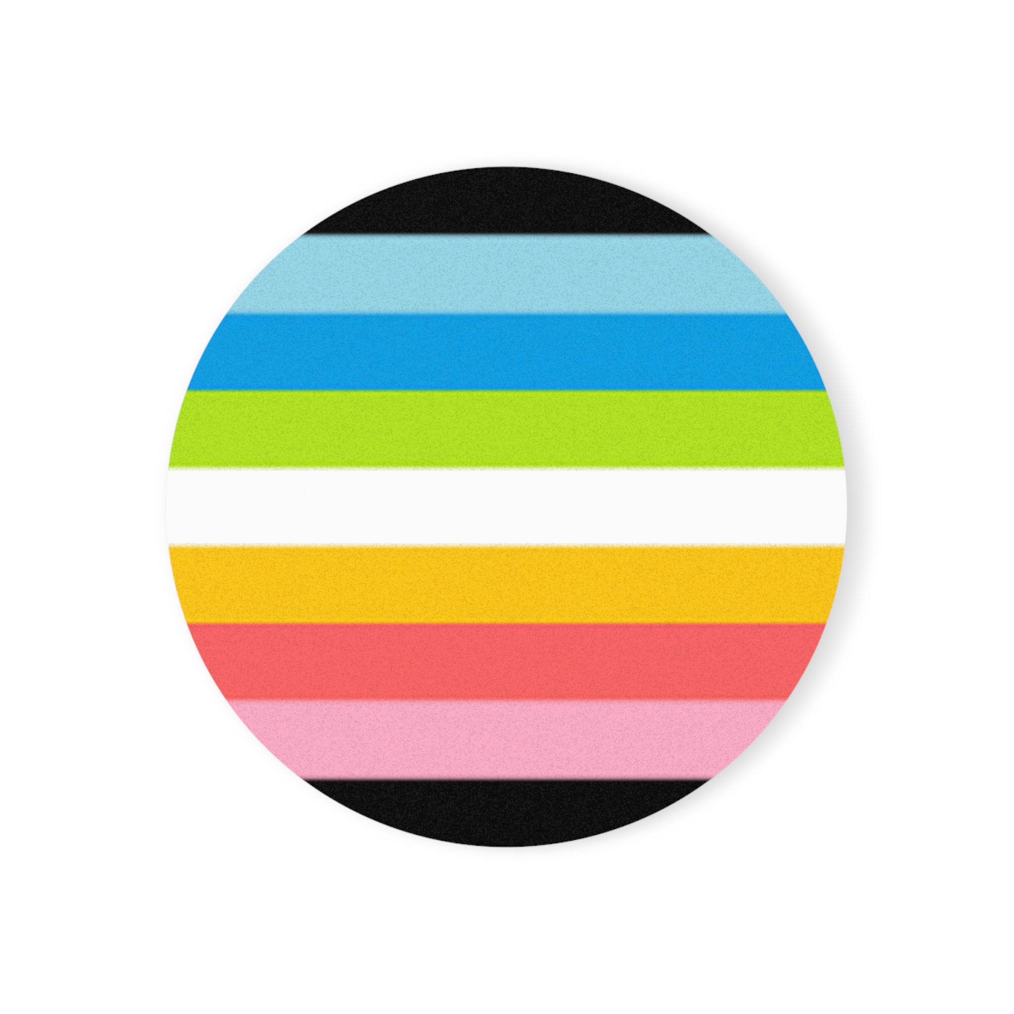 Queer Pride Cork Back Coaster Set - Fun and Vibrant Drinkware