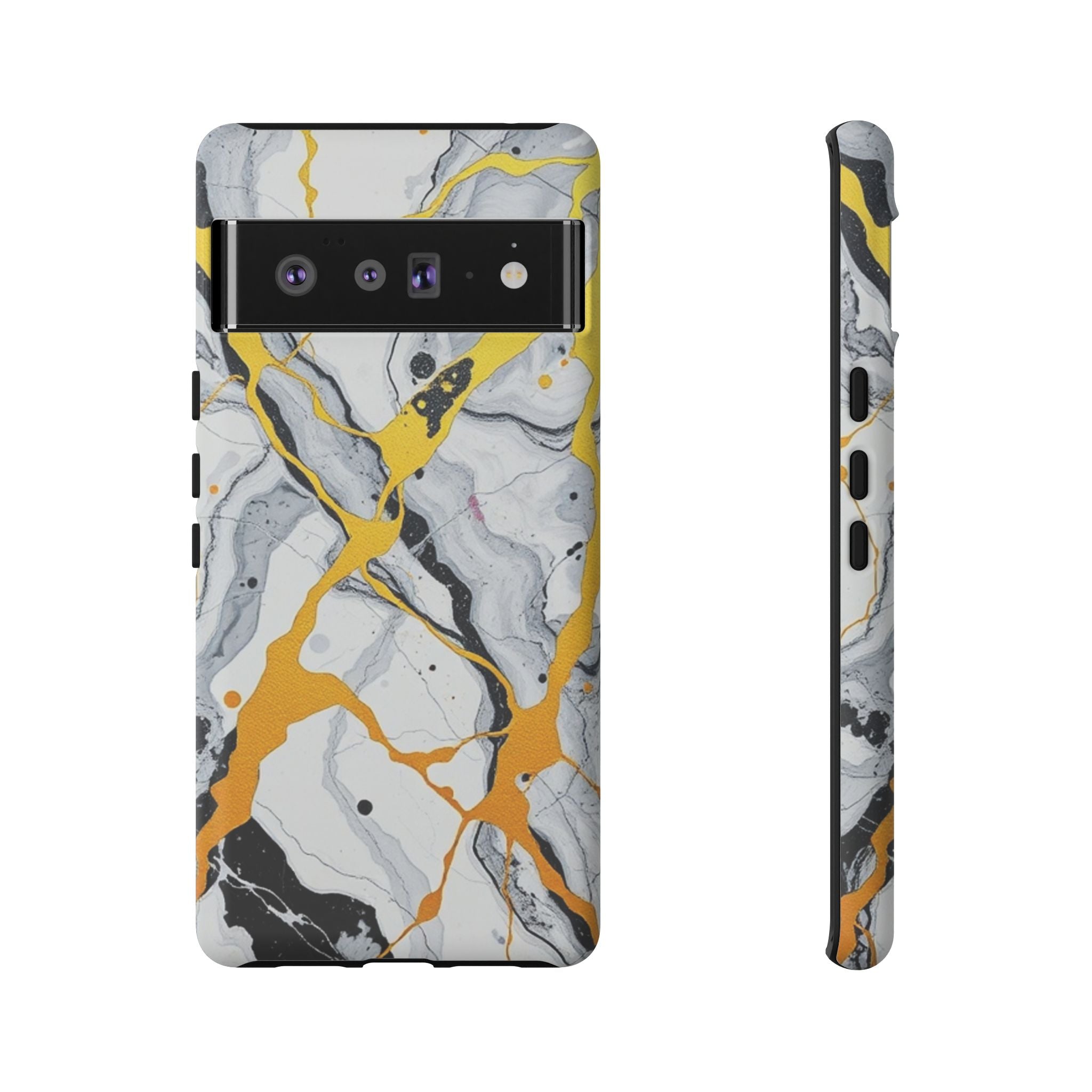 Beautiful Marble and Gold Design Tough Cases For Android & iPhone