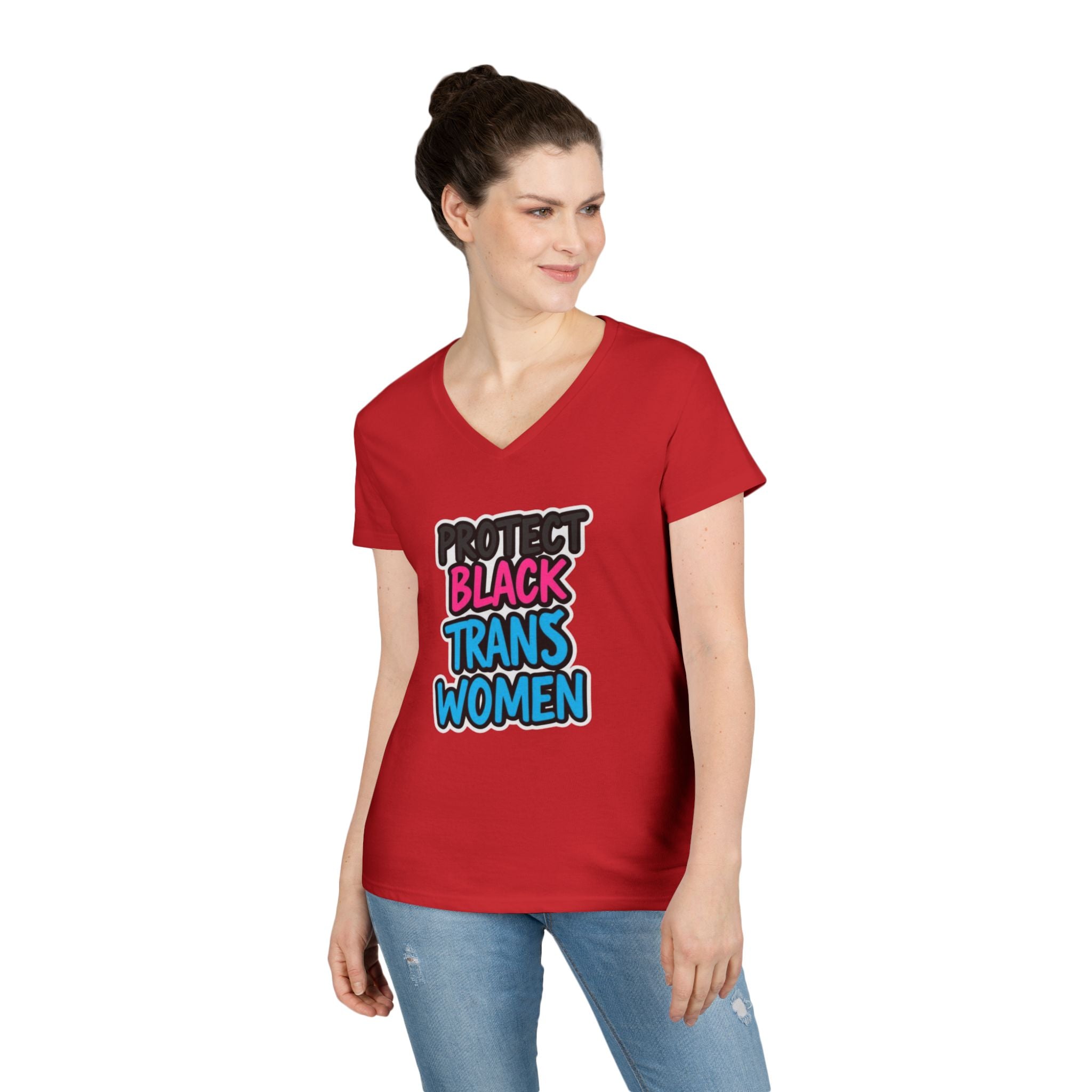 Protect Black Trans Women V-Neck T-Shirt