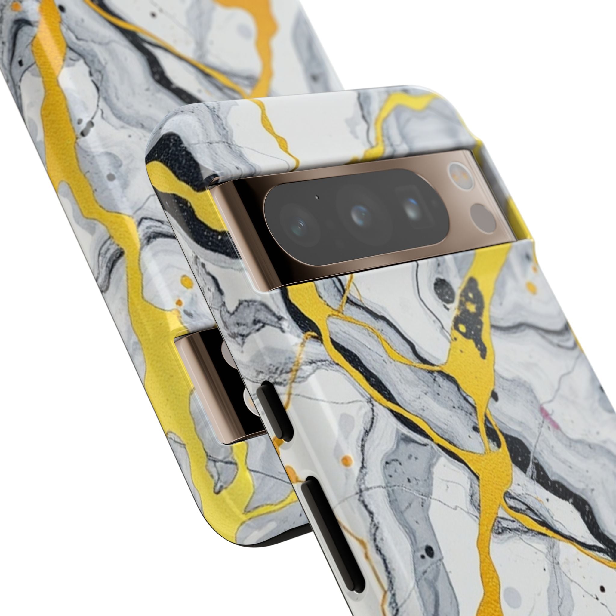 Beautiful Marble and Gold Design Tough Cases For Android & iPhone