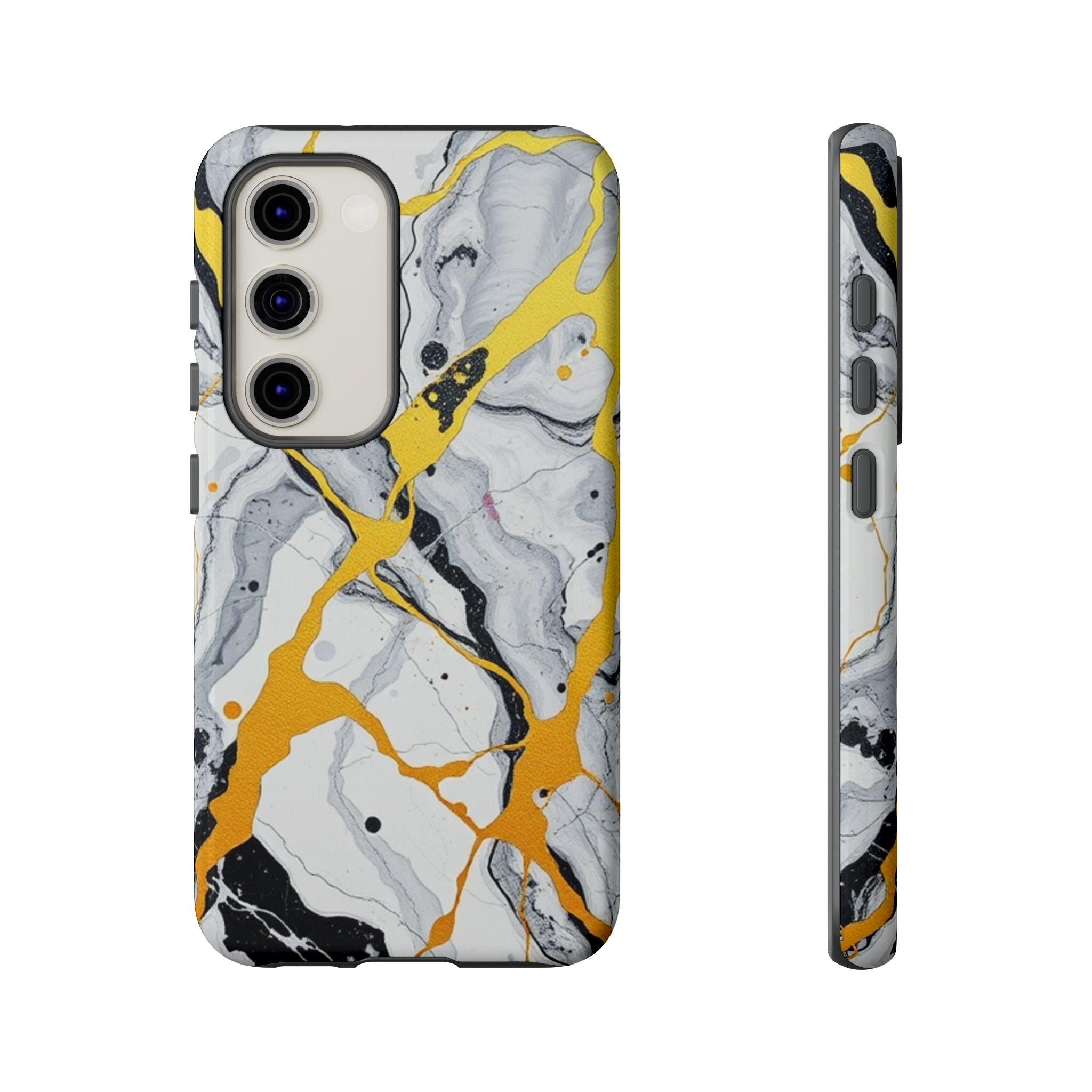 Beautiful Marble and Gold Design Tough Cases For Android & iPhone