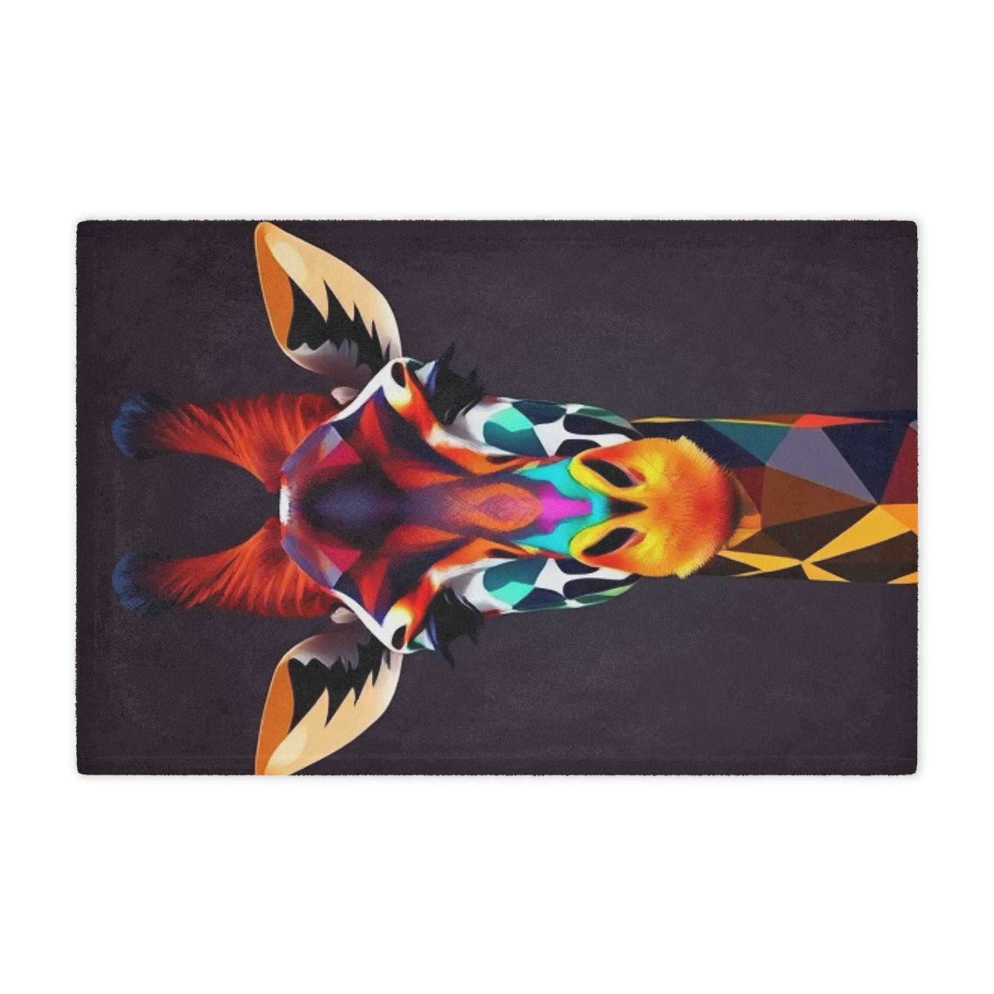 Colorful Giraffe Microfiber Blanket