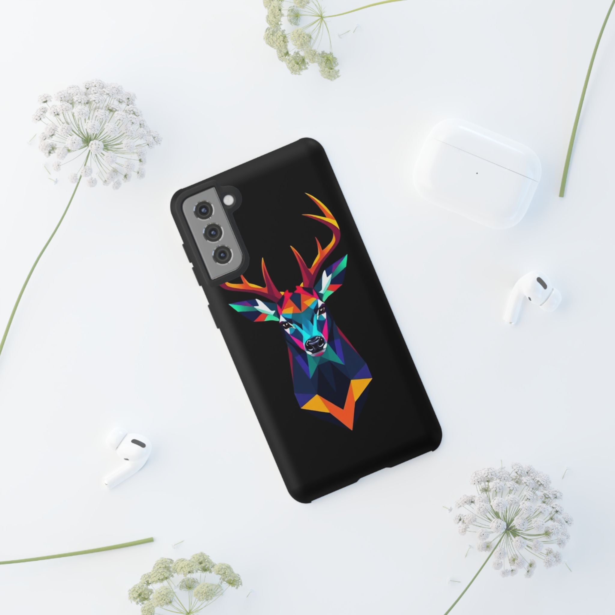 Colorful Fractal Deer Art Design Tough Case For Android & iPhone