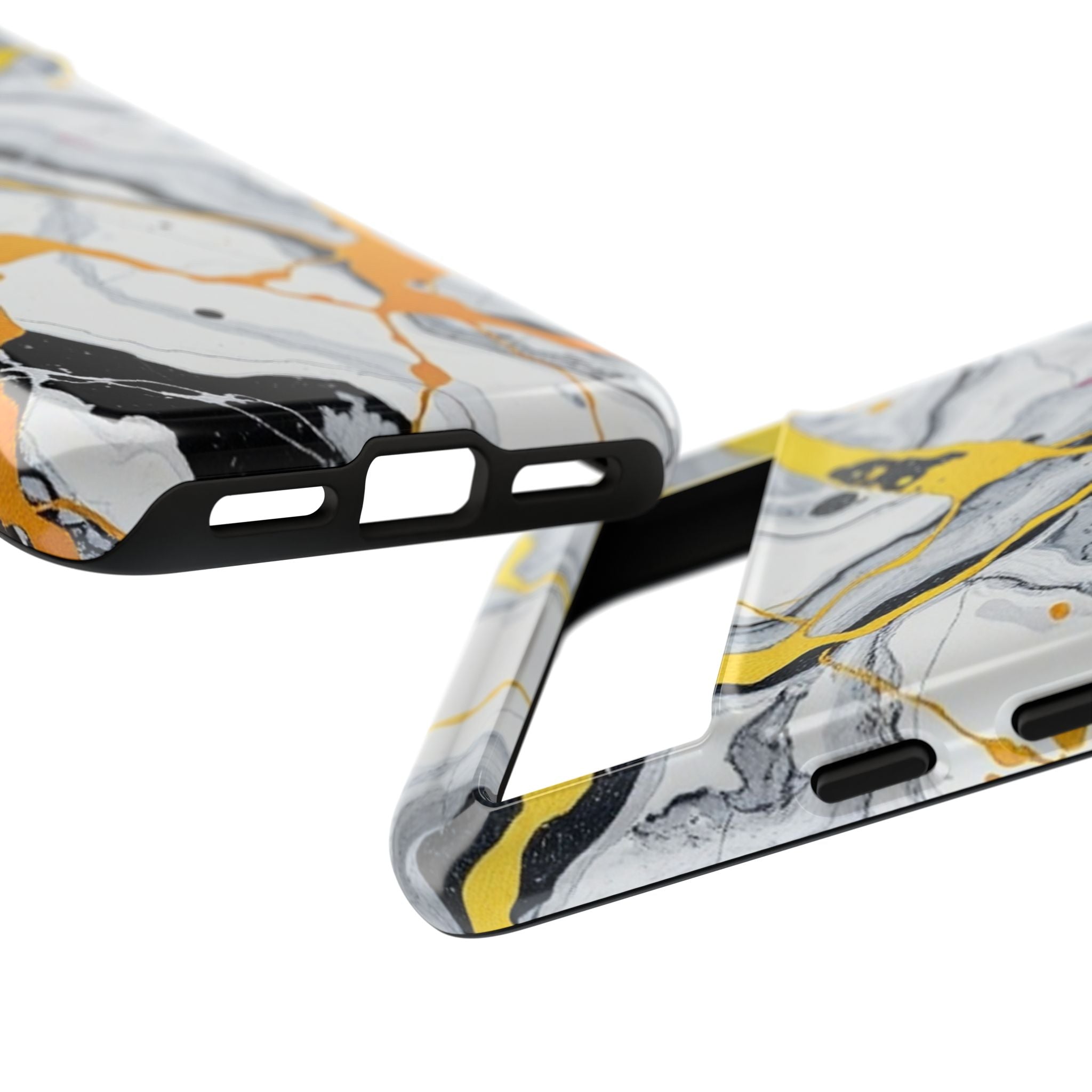 Beautiful Marble and Gold Design Tough Cases For Android & iPhone