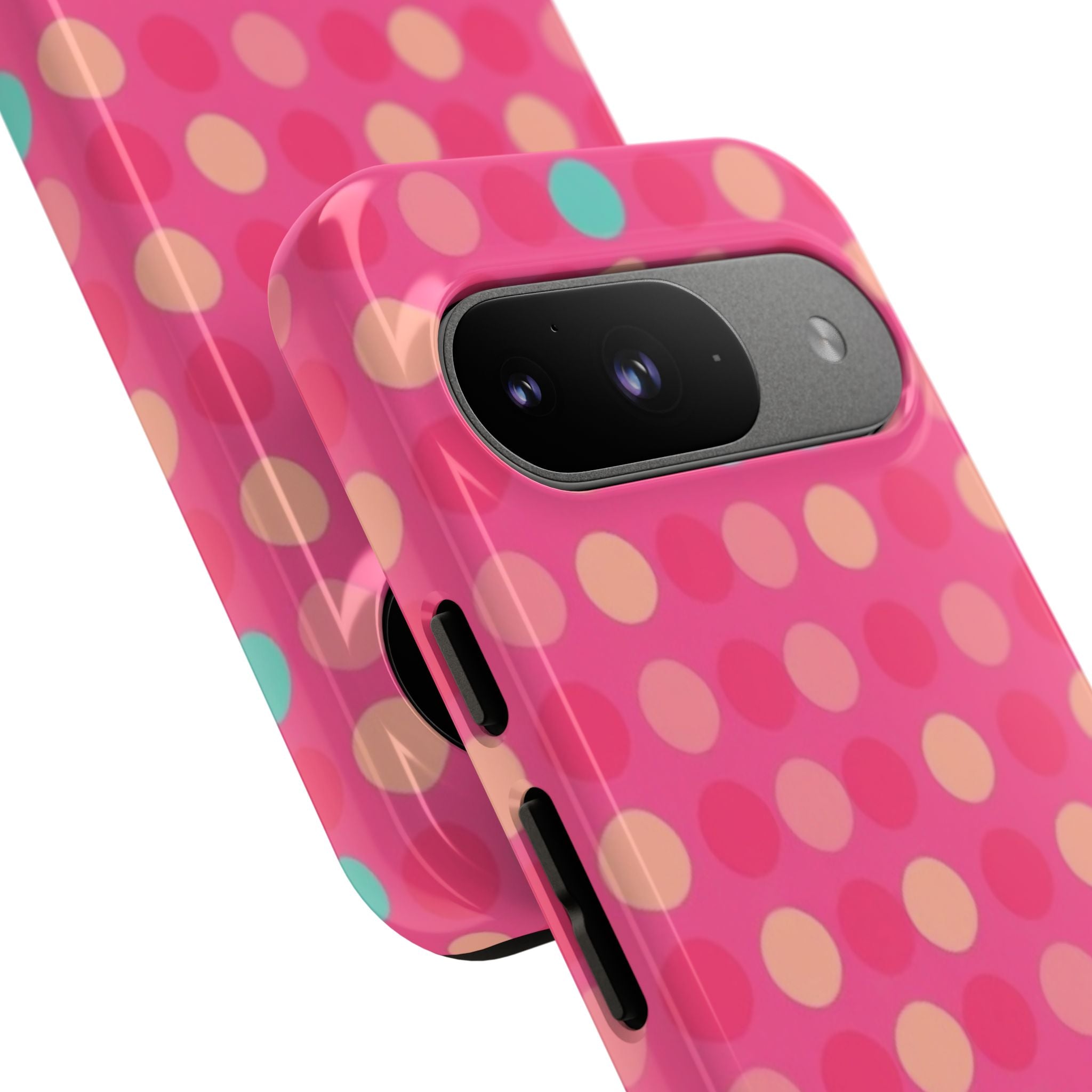 Android OR iPhone Protective Cases - Retro Polka Dots Pattern Tough Case
