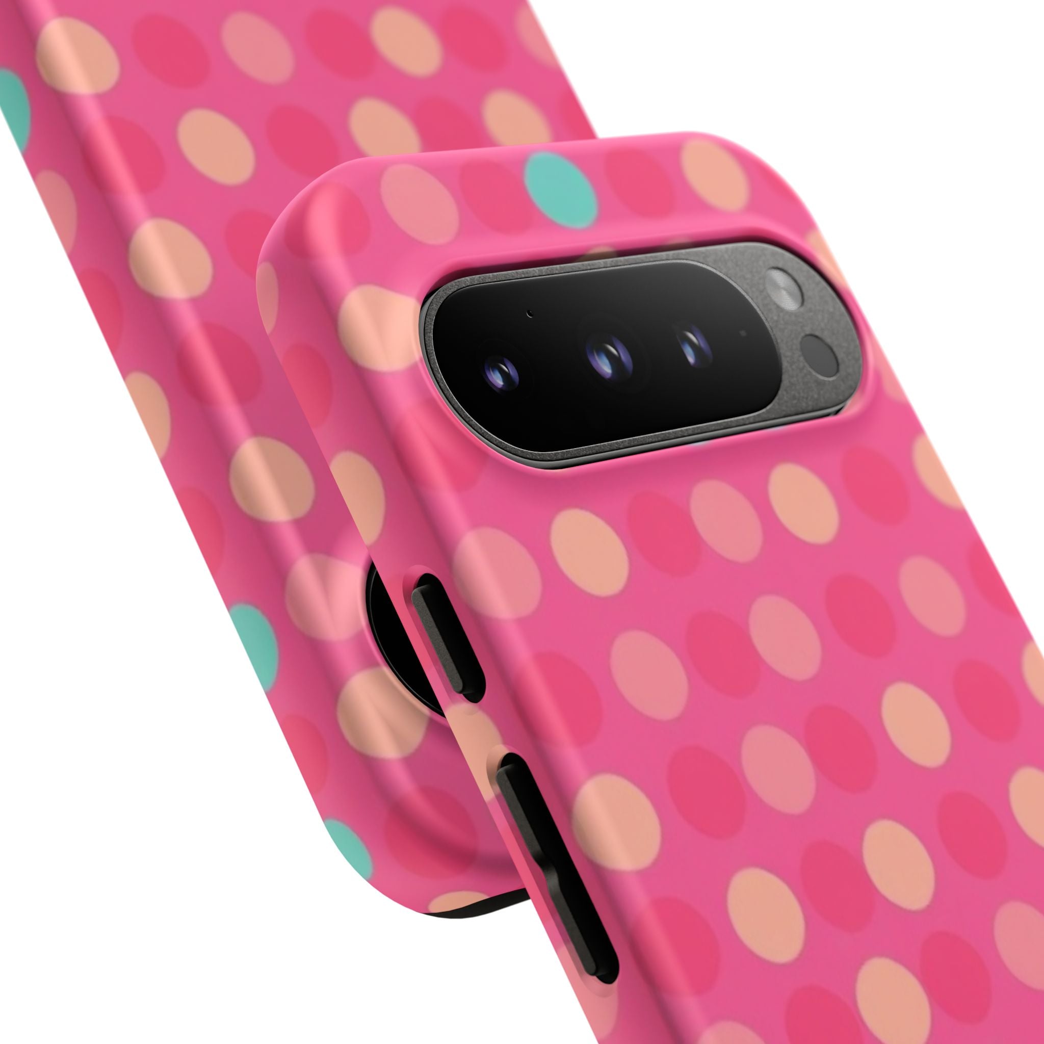 Android OR iPhone Protective Cases - Retro Polka Dots Pattern Tough Case