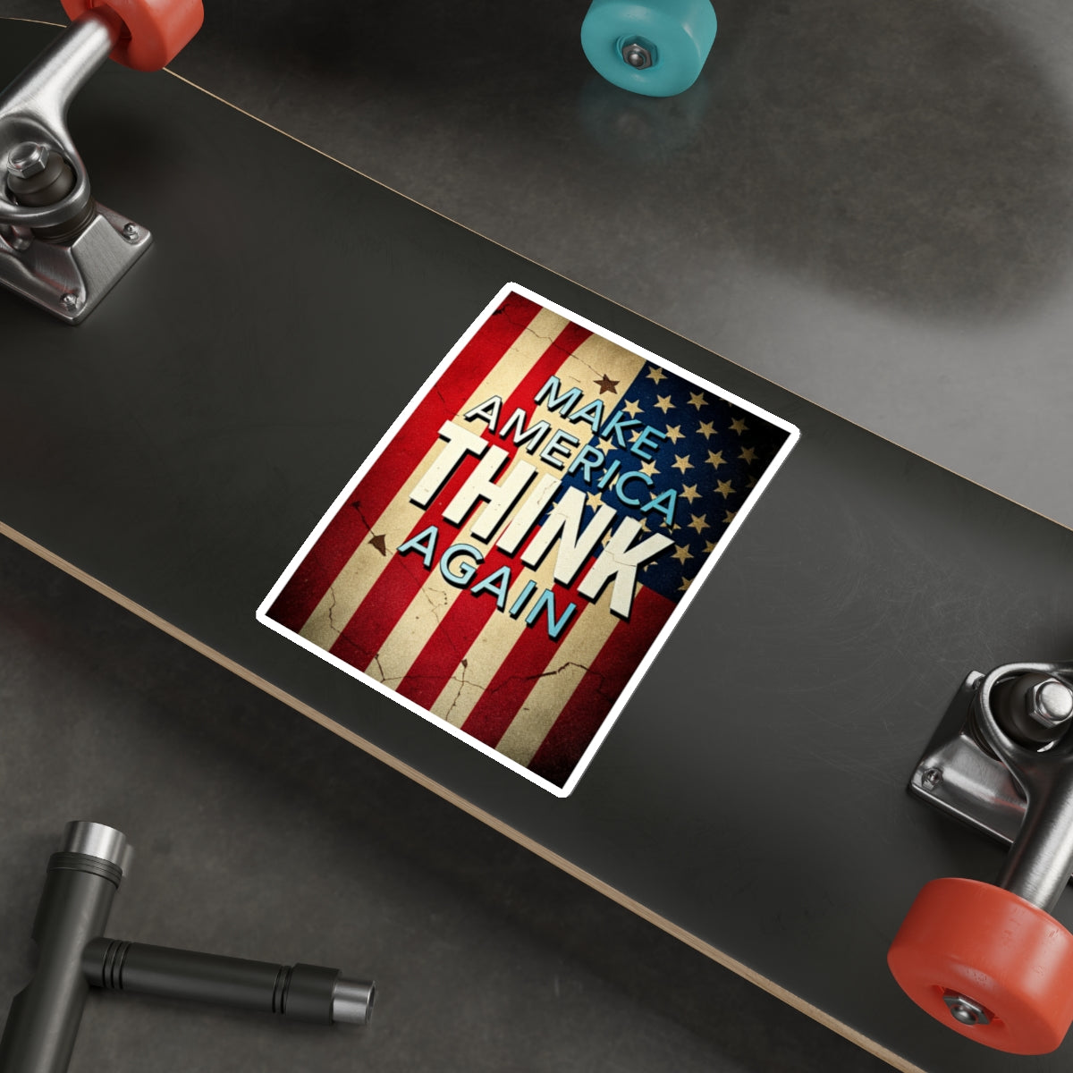 Die-Cut Stickers - Make America Think Again