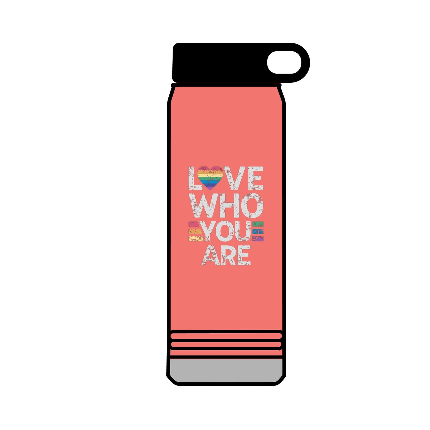 32oz Water Bottle Love Who You Are