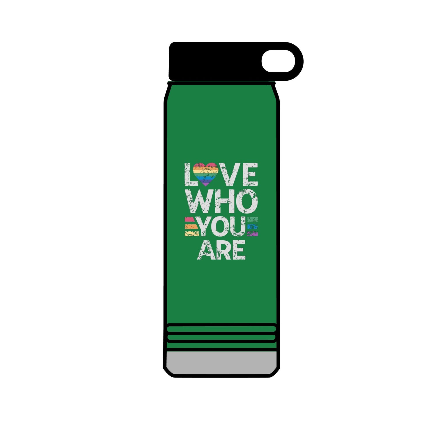 32oz Water Bottle Love Who You Are